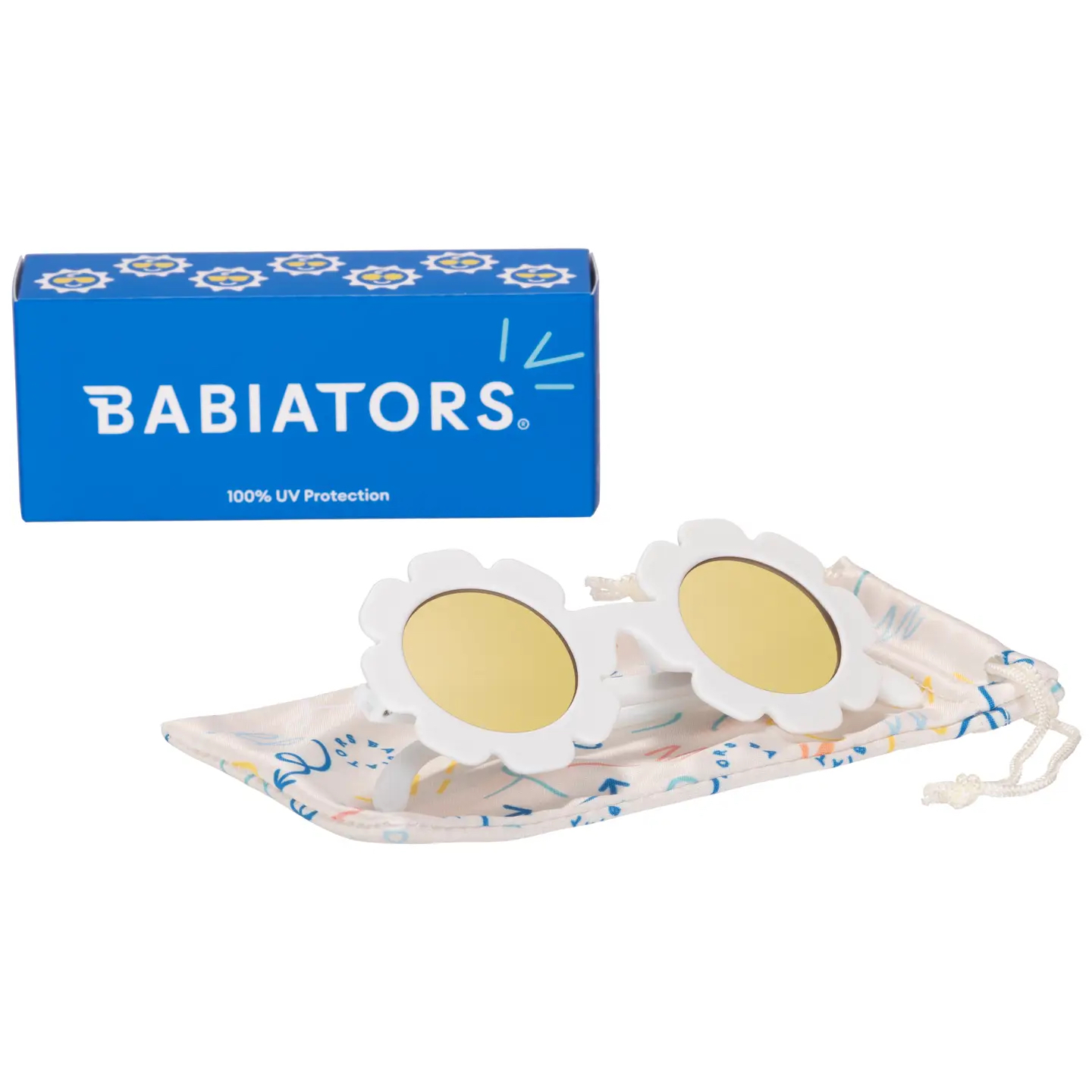 Daisy Flower Sunglasses with Mirrored Lens