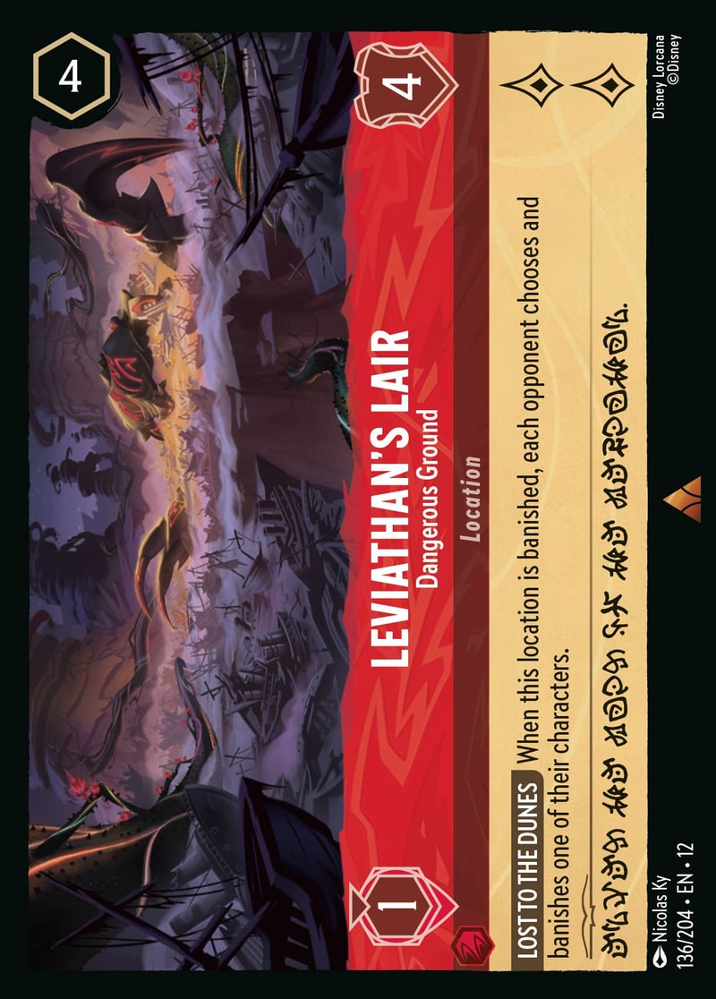 Leviathan's Lair - Dangerous Ground | Set12-136 | Foil