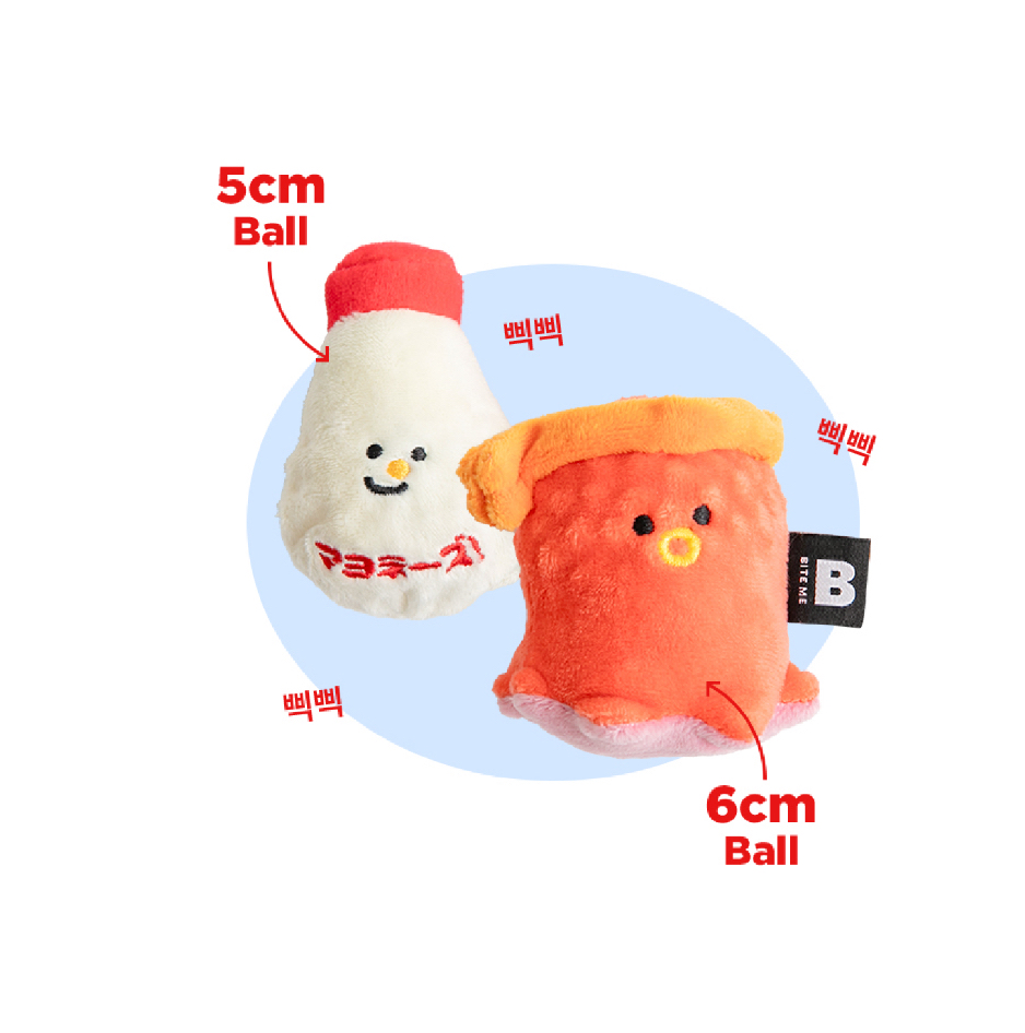 韓國🇰🇷 發聲玩具 章魚燒🐙 （1set 2粒） 咇咇