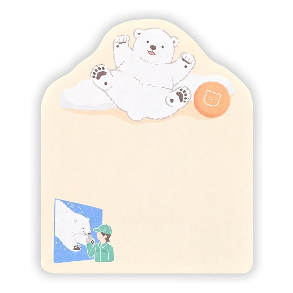 現貨｜ZOOm in Animals 北極熊 日本製 便利貼 Sticky Notes (5422211)