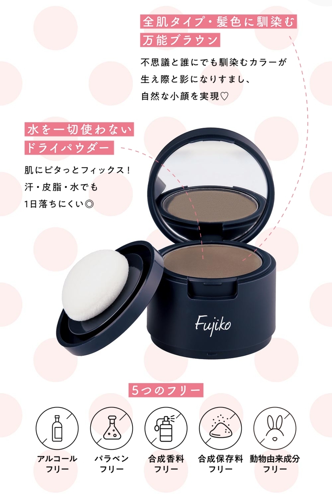 日本 Fujiko Deko Shadow 髮際線陰影修容粉 新版 01 Everybody Brown 4g