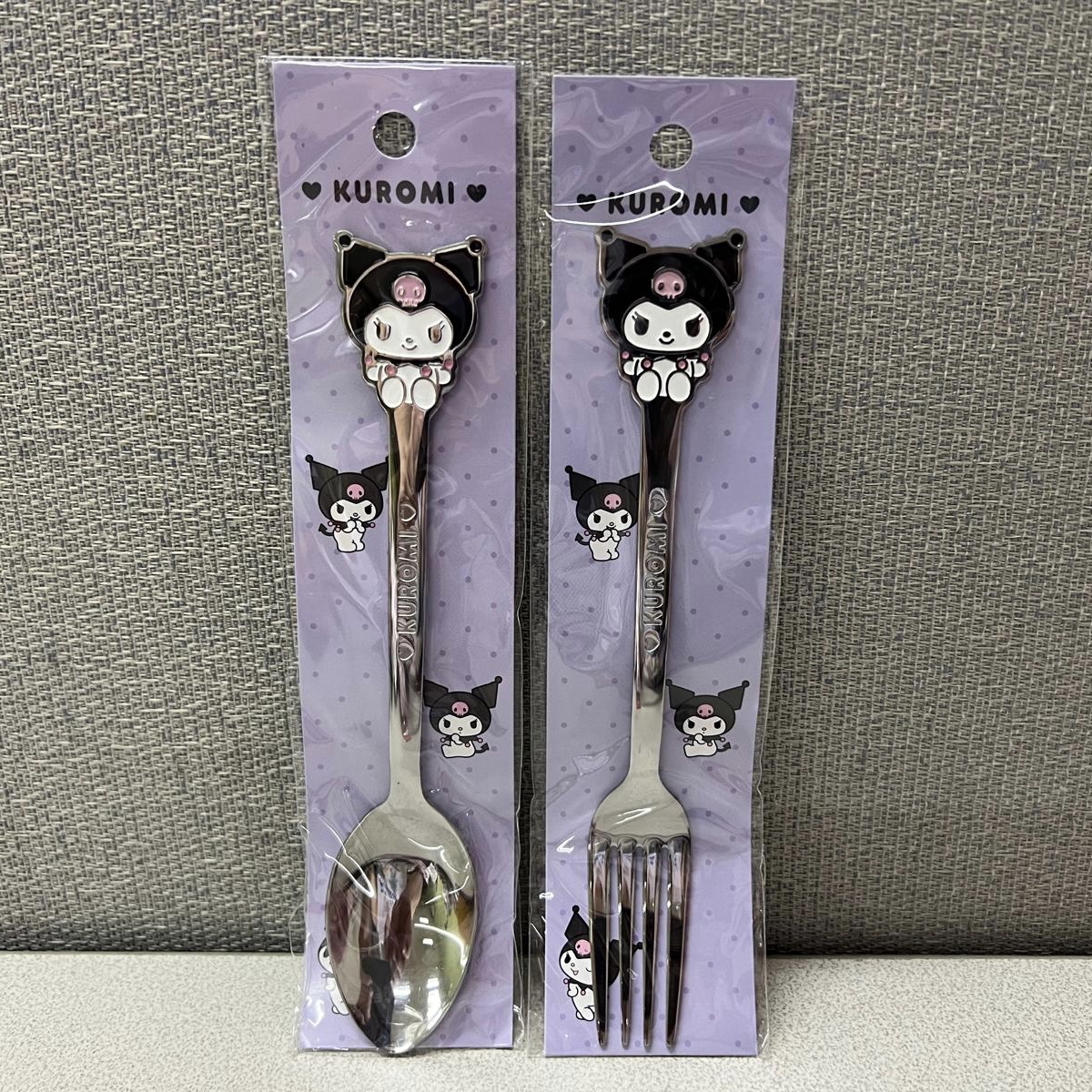 🎌日本直送🎌Kuromi 不鏽鋼 餐具系列