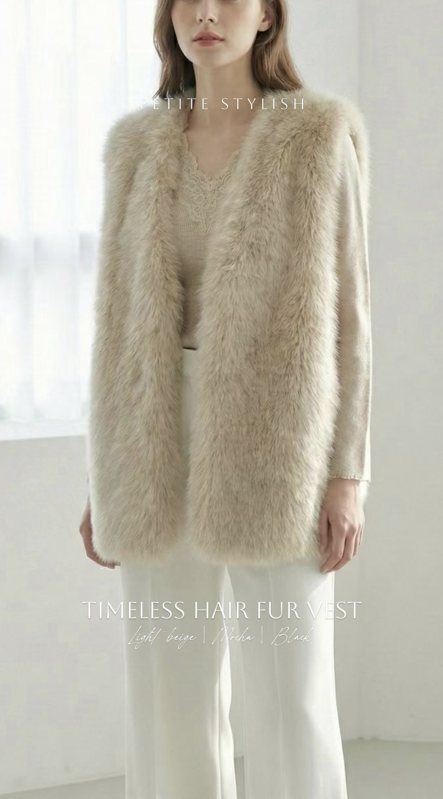 🌷| TIMELESS HAIR FUR VEST 