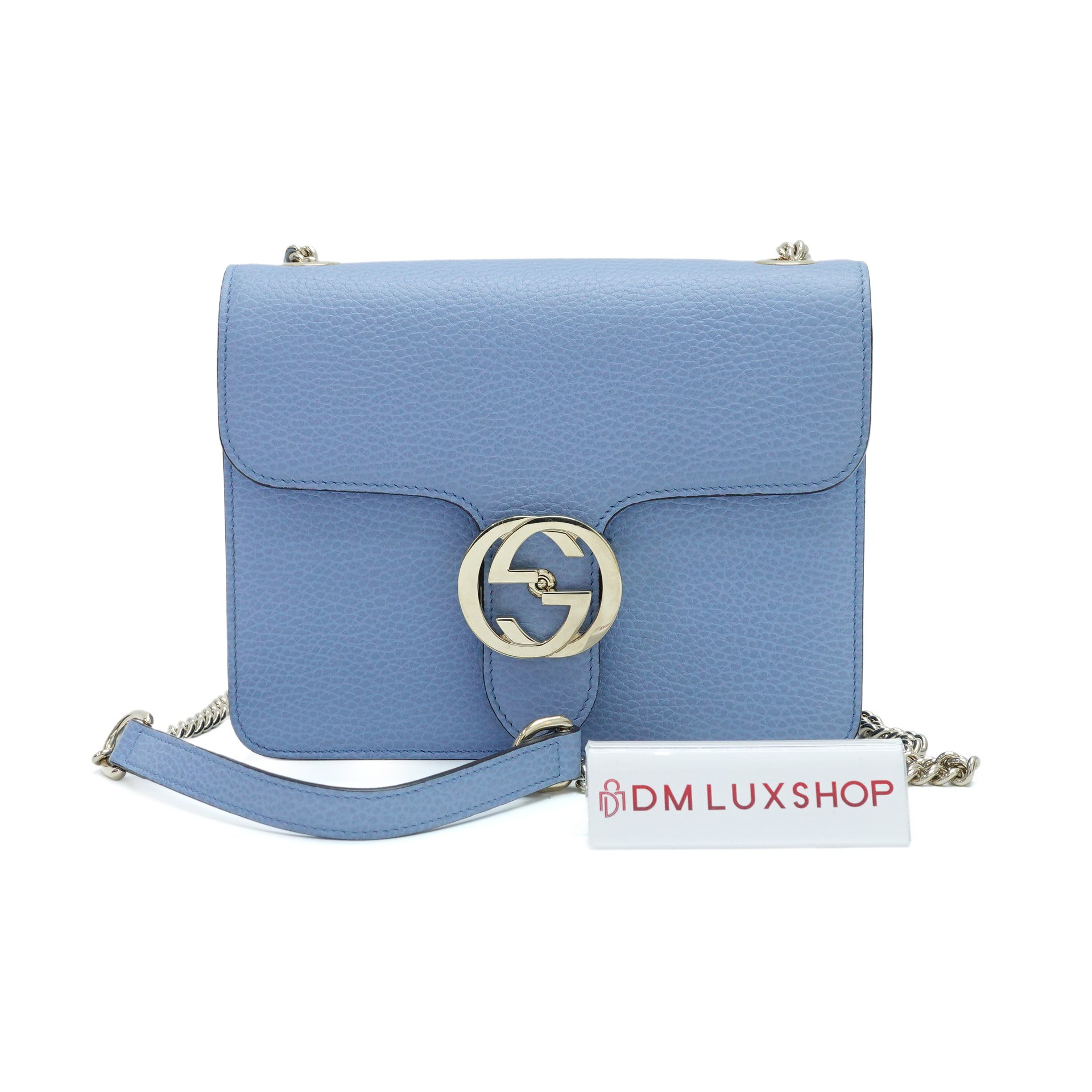 Gucci Blue Interlocking Sling Bag