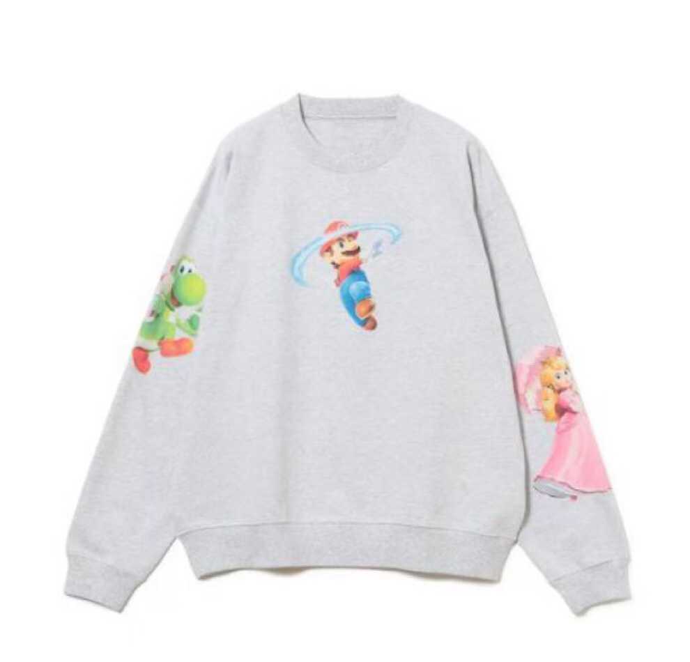 預訂 SUPER MARIO × BEAMS圓領毛圈衛衣 [貨號26A837]
