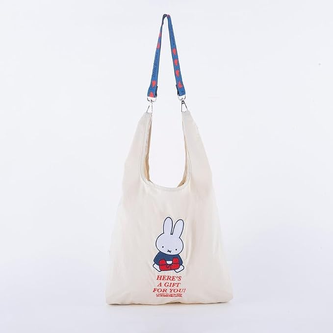 🆕【⭐訂購⭐】🌀 🇯🇵 日本直送 #Miffy 可拆卸肩帶 刺繡 單肩包/購物袋［3款選］🌀 [ELCD-0142][261019]