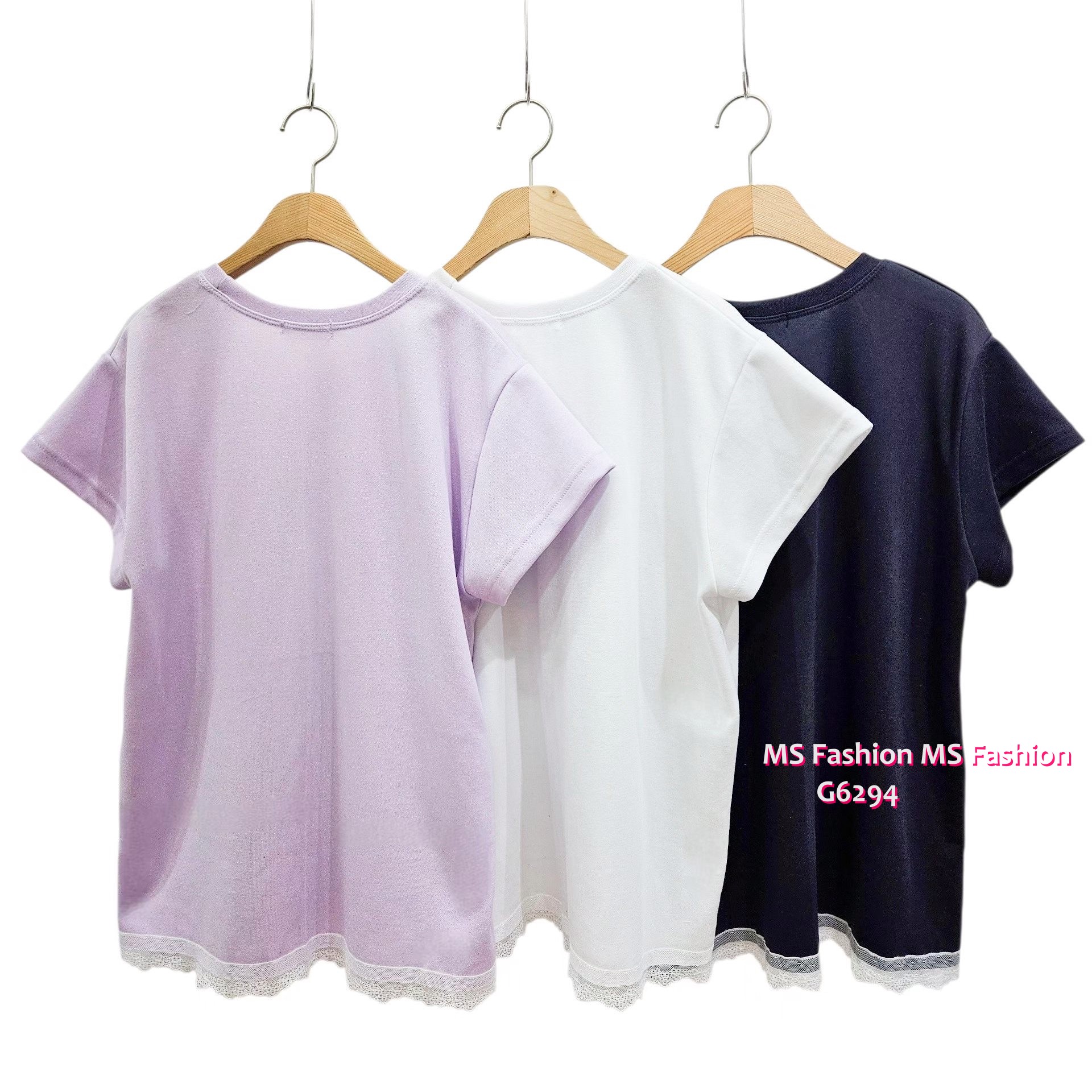 G6294 韓國🇰🇷蝴蝶print lace腳top