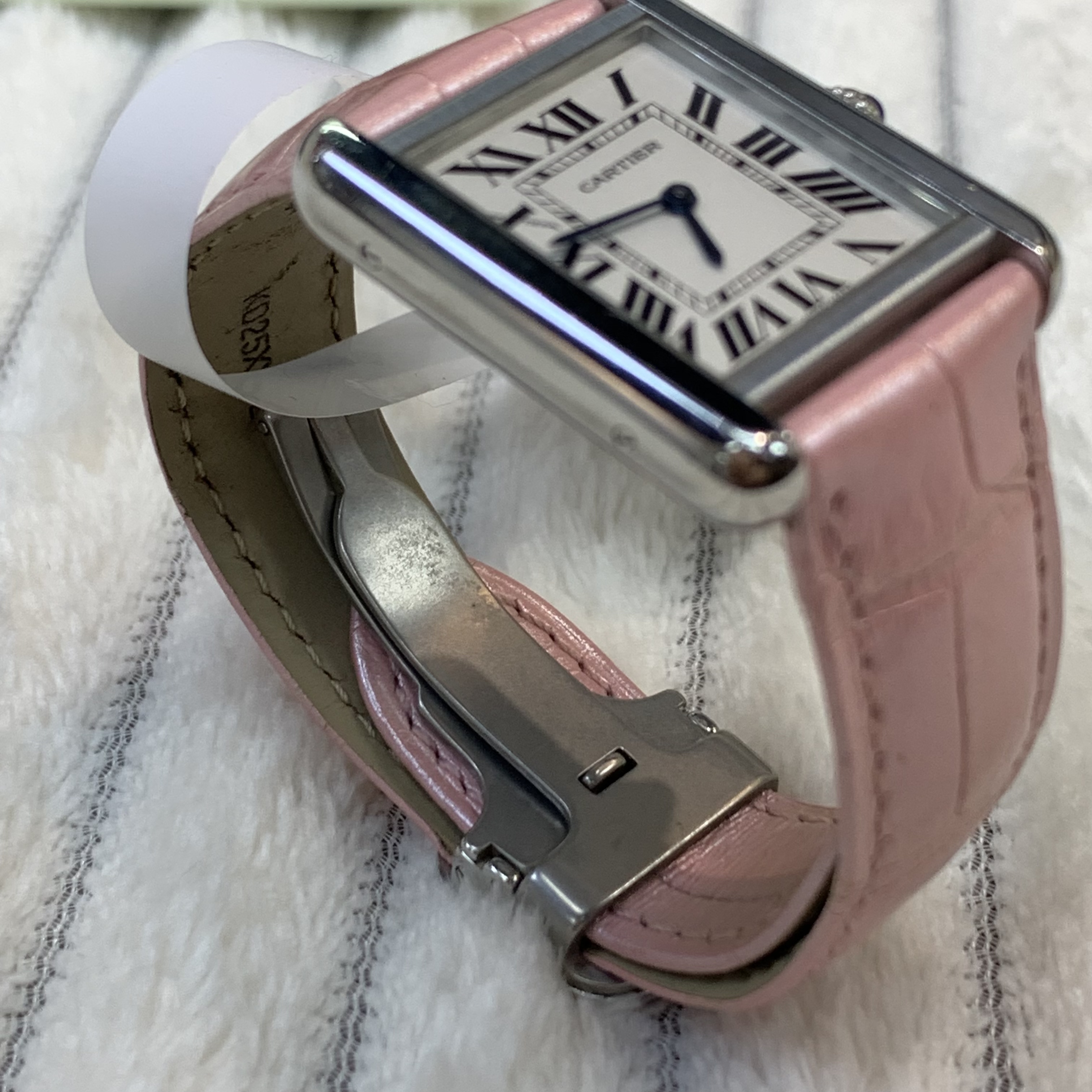 💌情人節送禮🎀Cartier Watch pink Tank Must