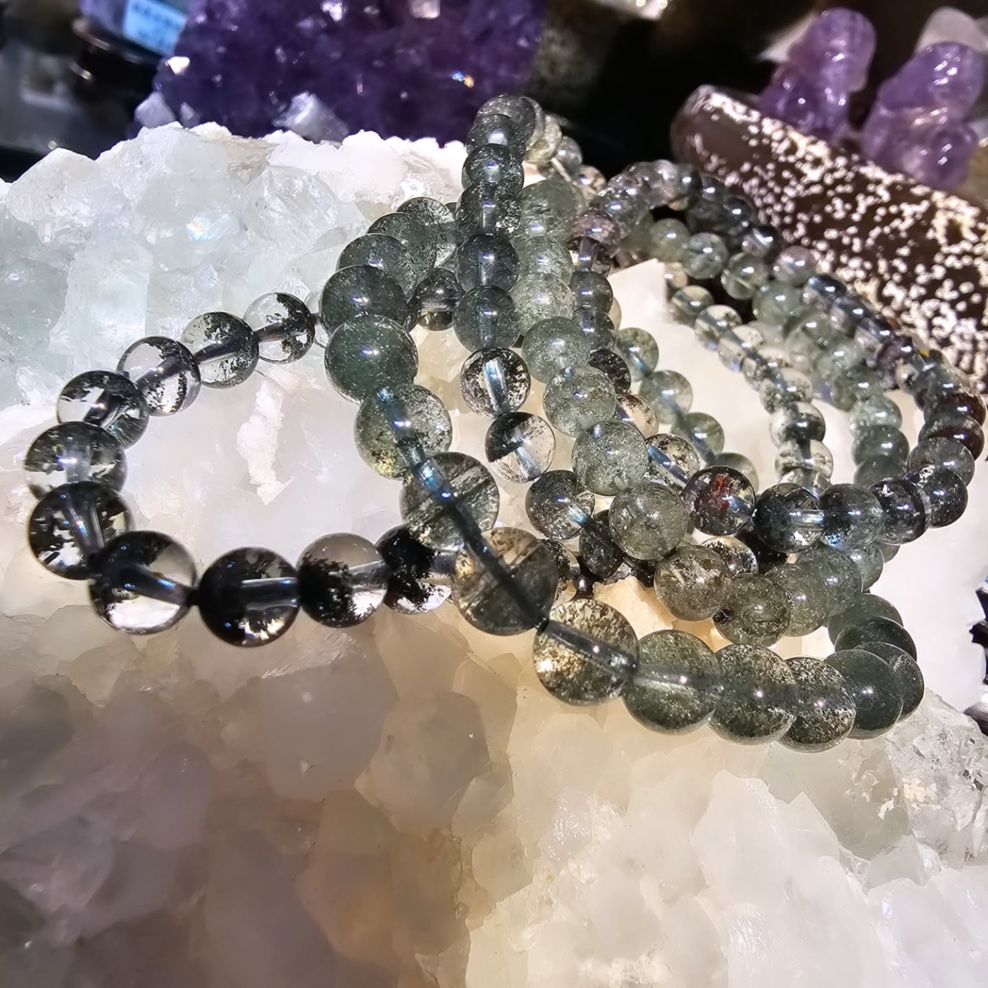 綠幽靈手串(Green-Phantom Quartz)