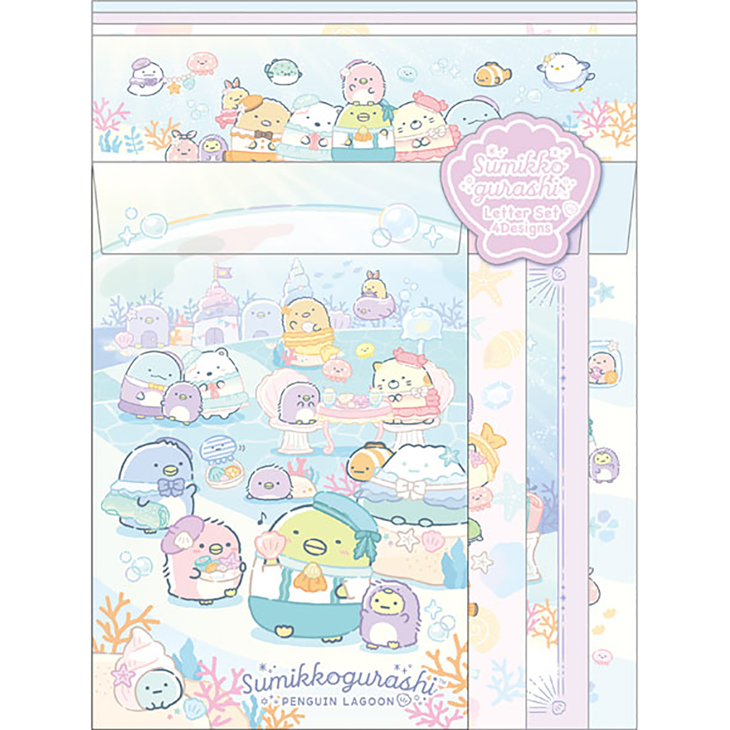 角落生物 - 企鵝潟湖系列信紙套裝 (藍色湖畔款)