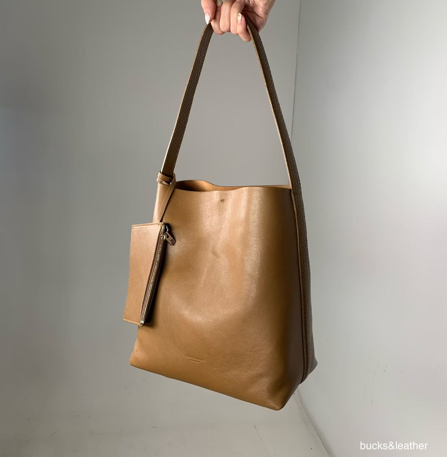 Prestige Sheepskin Leather Bucket Tote