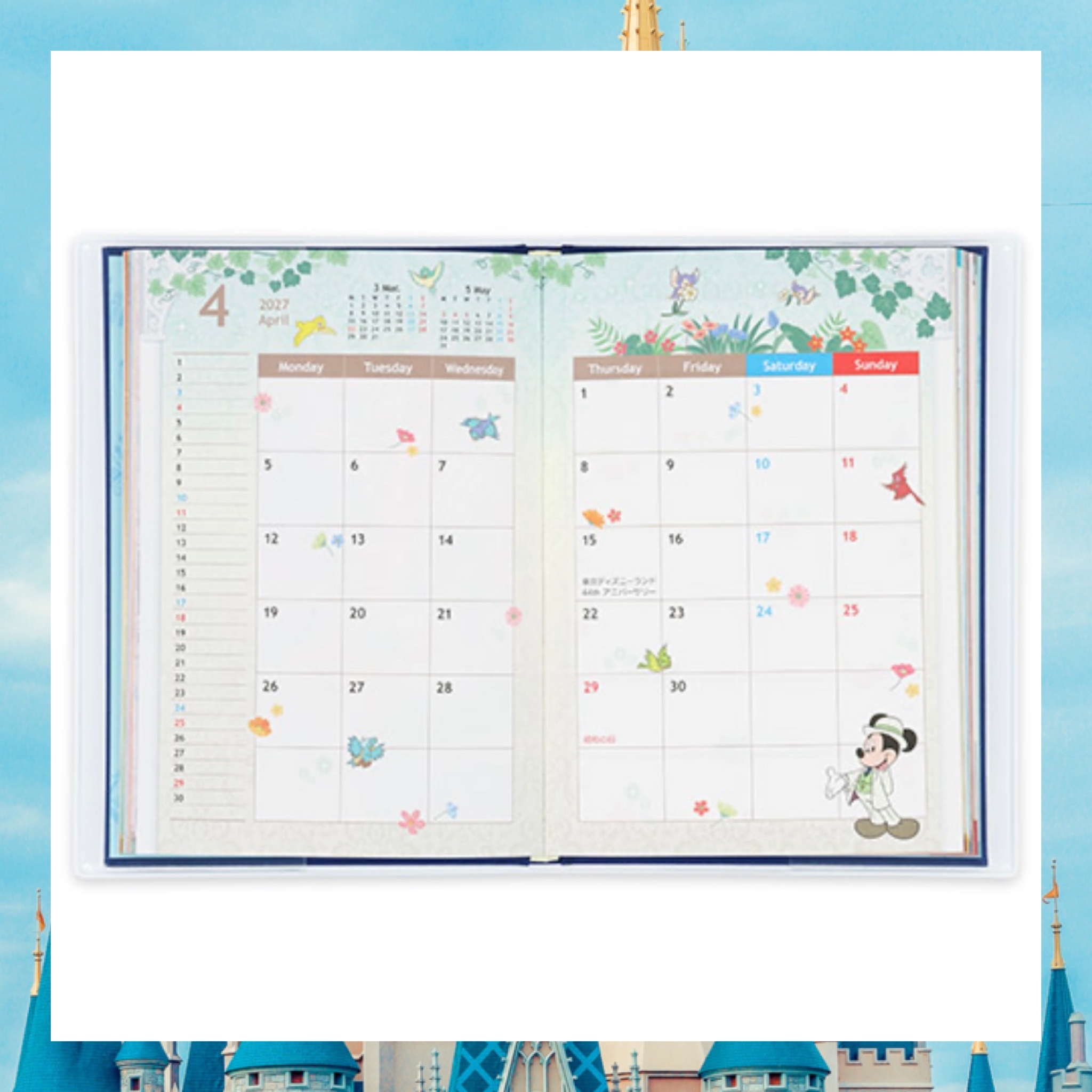 ：日本：DISNEYLAND園區產品 13/8 日本發賣 2027 SCHEDULE BOOK