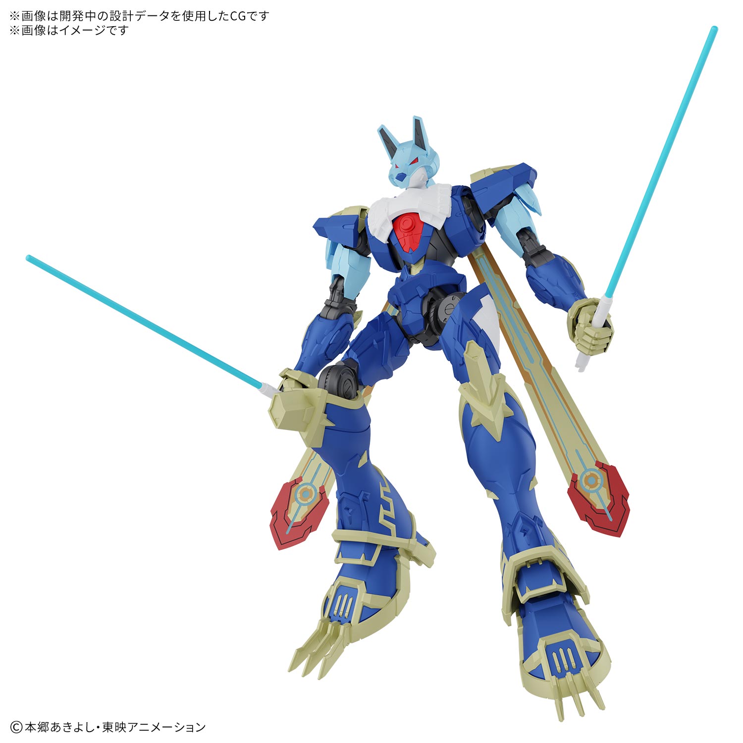 (預訂訂金 $100) (總價 $330) Bandai Figure-rise Standard Amplified 數碼暴龍 標準系列 增幅化 鎧甲加魯魯獸 模型 Digimon MagnaGarurumon (行版) 