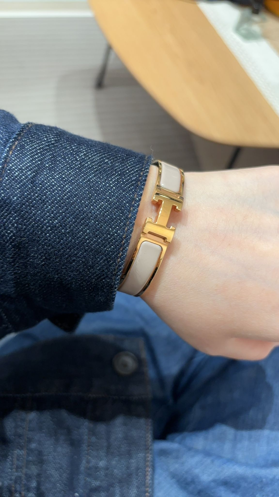 Hermes clic h bracelet pm ,100%Authentic,98%new ✅dust bag ✅box