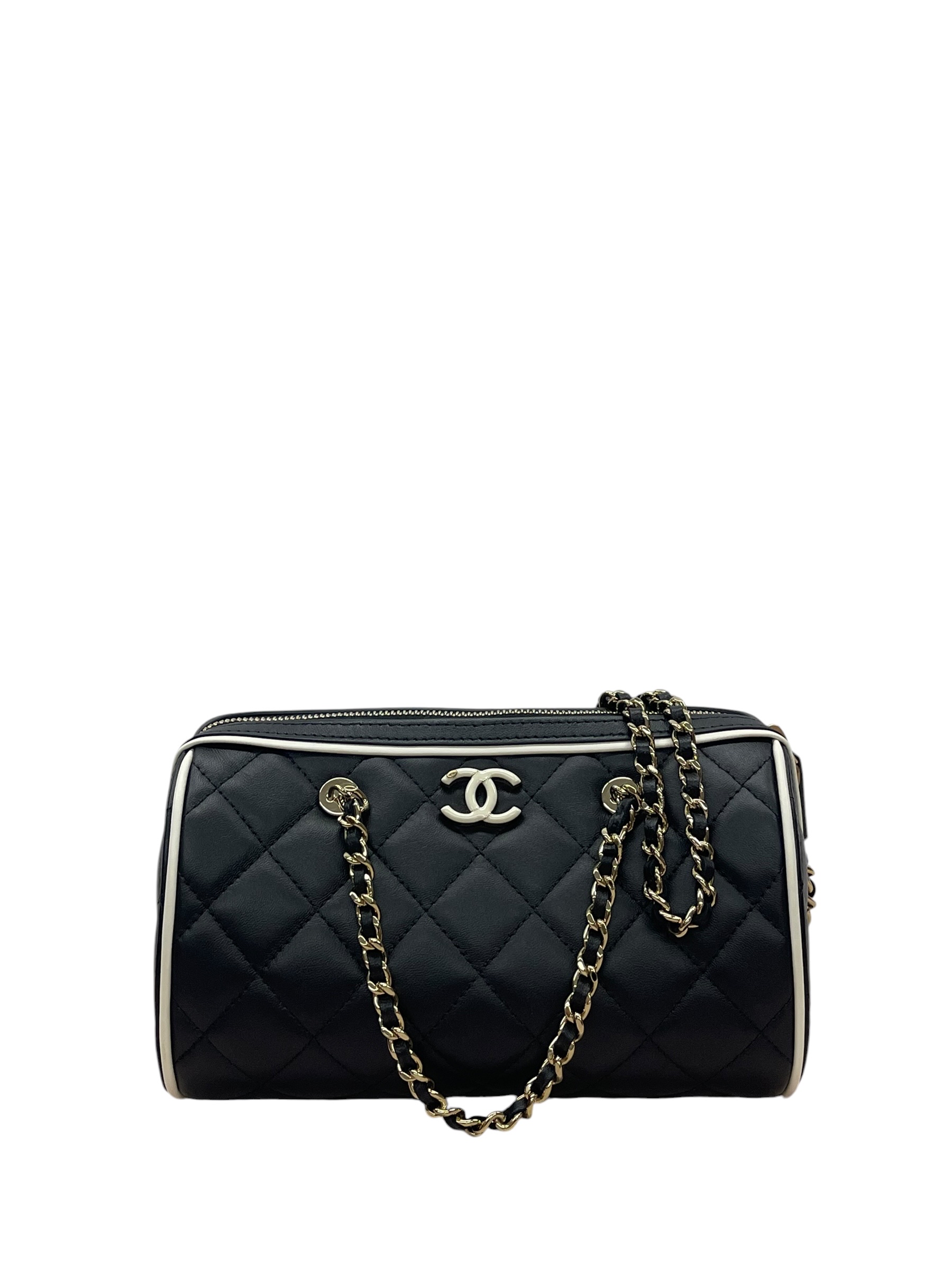 Pre-Owned CHANEL Chanel Mini Quilted Bowling Bag / Product Code:081311