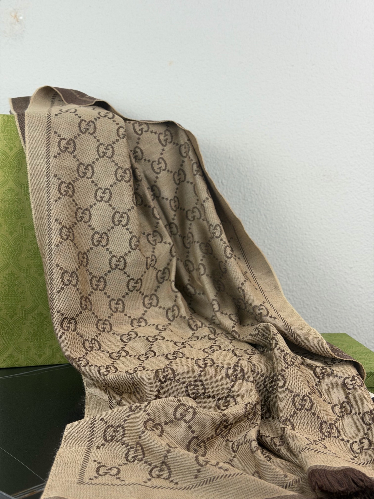 【預訂貨品】GUCCI GG經典老花羊毛頸巾🧣