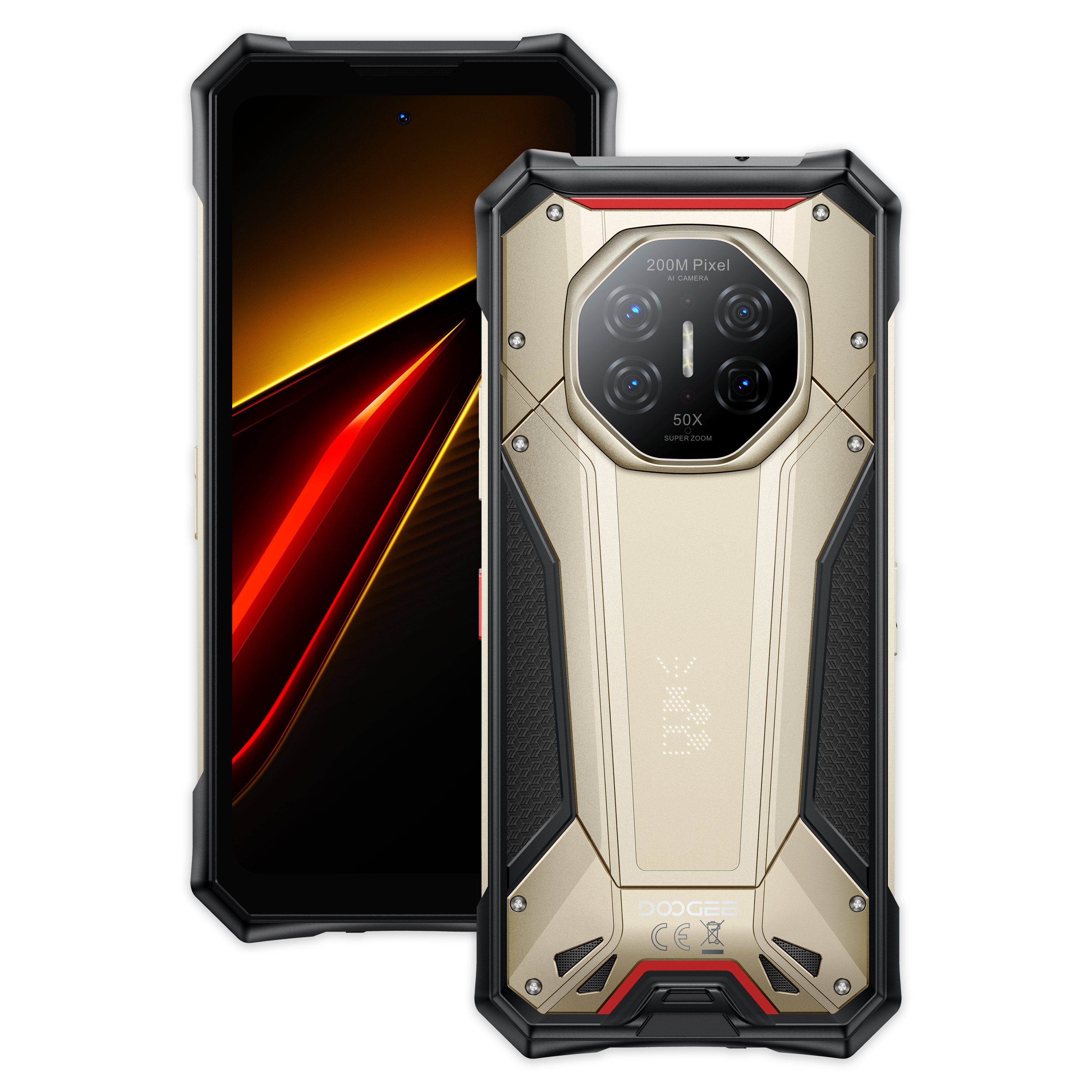 DOOGEE S300 Pro 5G | 16GB/512GB 6.78吋 120Hz 11000mAh 夜視 LED燈光陣列 即時對講功能 WiFi6E 三卡槽 快門鍵 AI助手 三防手機 Rugged Phone