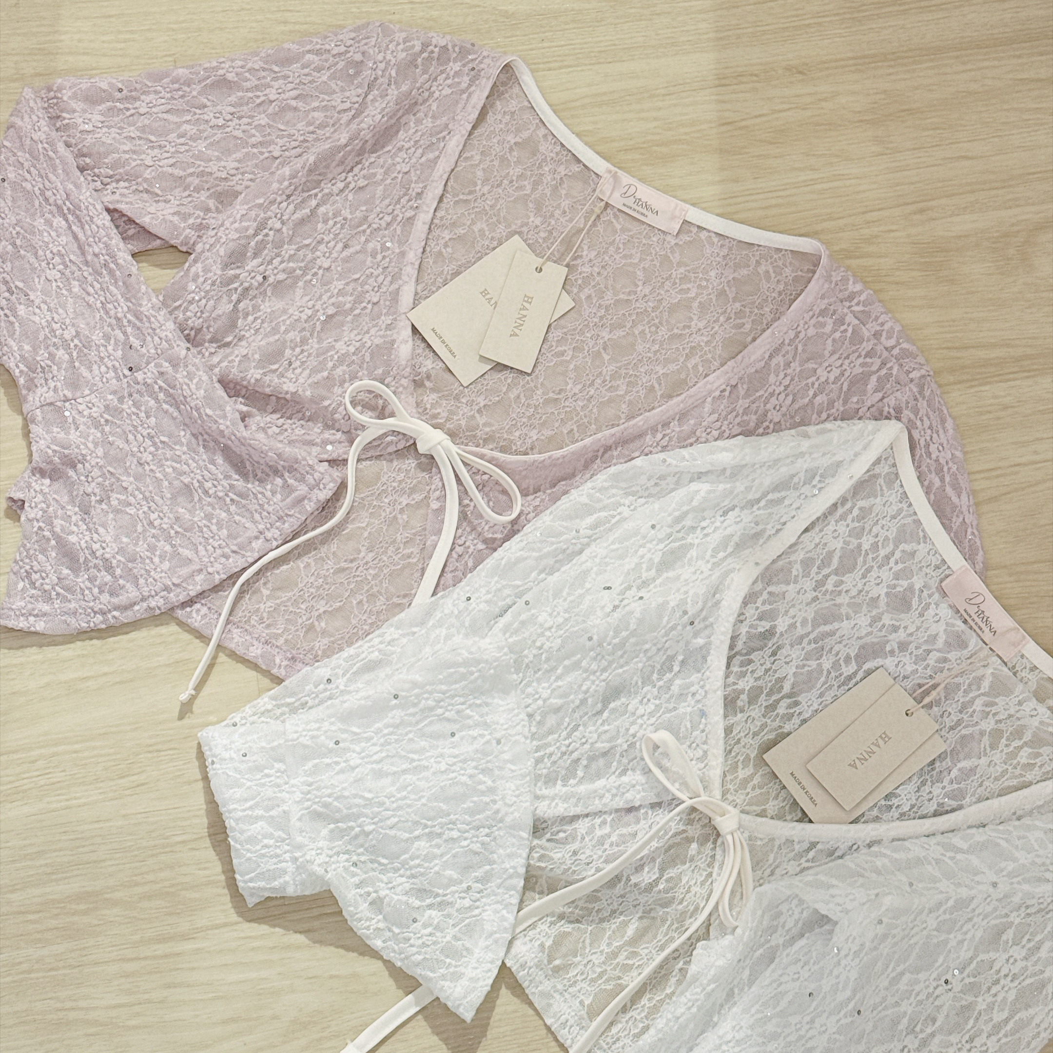 #HANNA-made# Celeste Tie-Up Cardigan