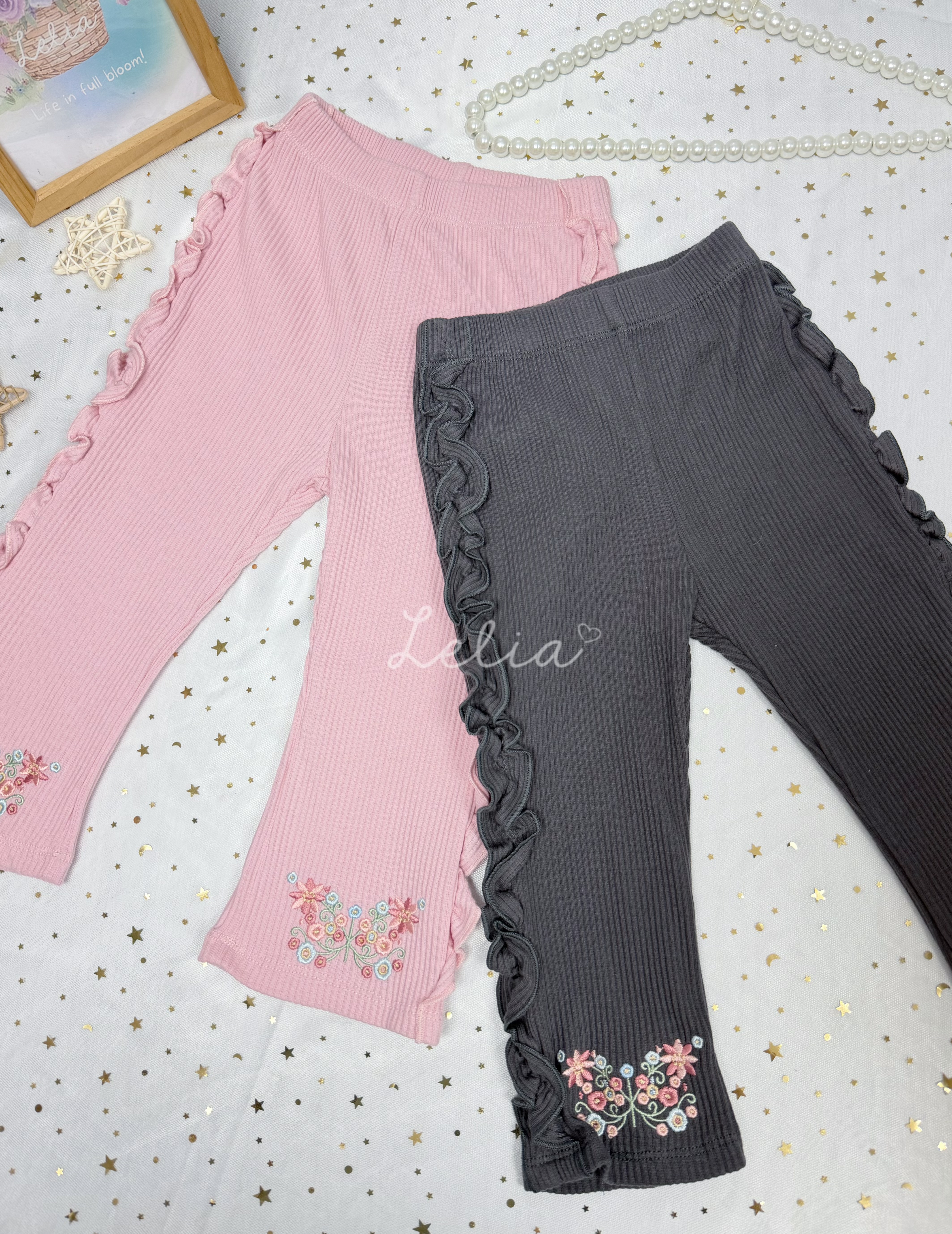 ▫️現貨▫️Mamaraku 蝴蝶刺繡legging