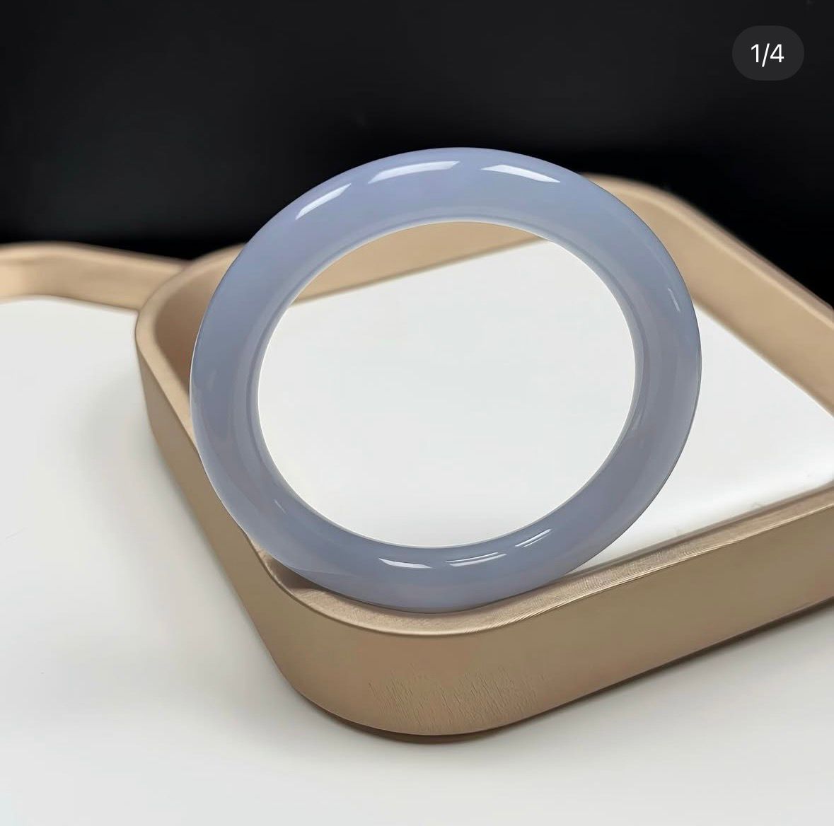 54.6mm 冰藍翡翠圓條（附送香港鑑定證書）