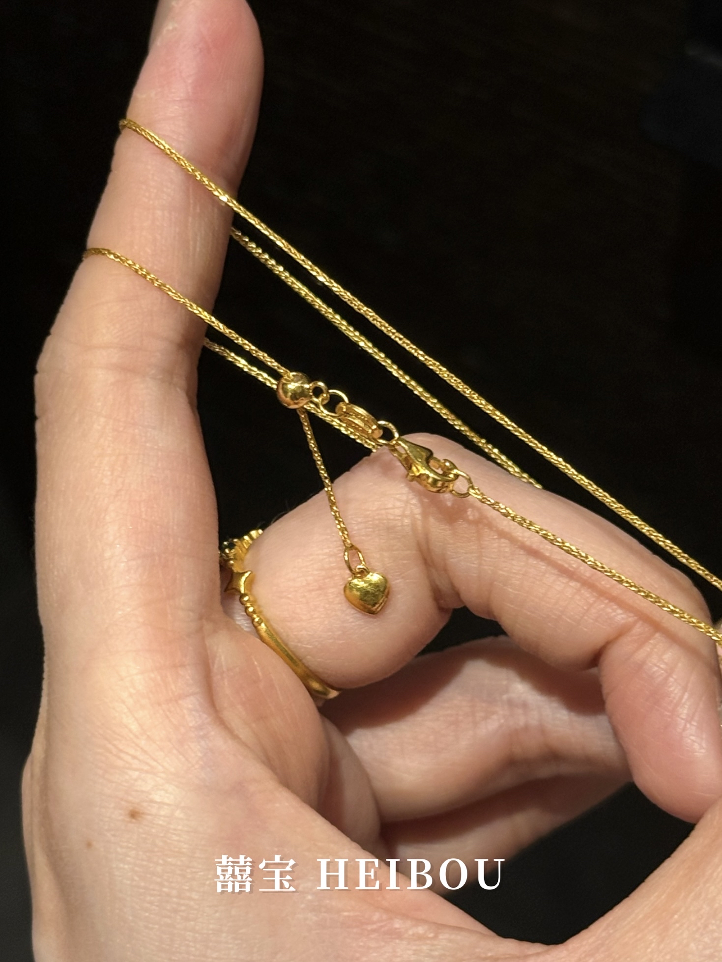 5G实心-抽拉肖邦项链