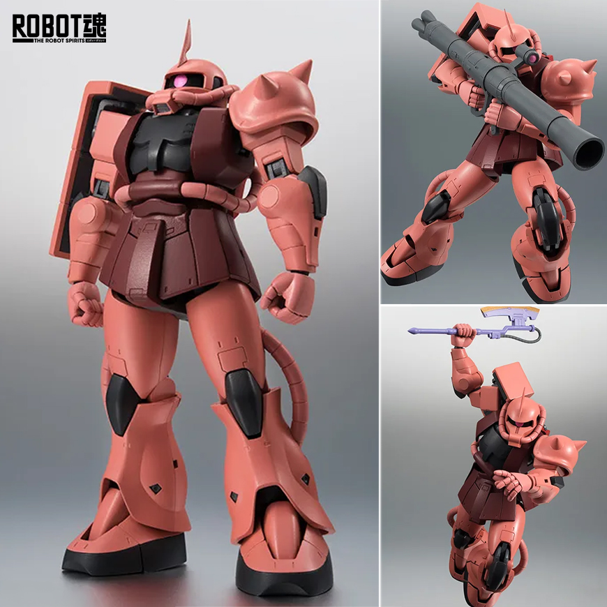 (預訂訂金 $100) (總價 $277) Bandai ROBOT魂 機動戰士高達 MS-06S 馬沙專用渣古 Char Aznable`s Zaku II Ver. A.N.I.M.E. (2027年再版) (行版)