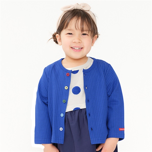 【⭐訂購⭐】🌀 🇯🇵 日本直送 華夫格紋 彩虹鈕 防UV 薄外套［2款選］🌀[EJCA-0198][260417]