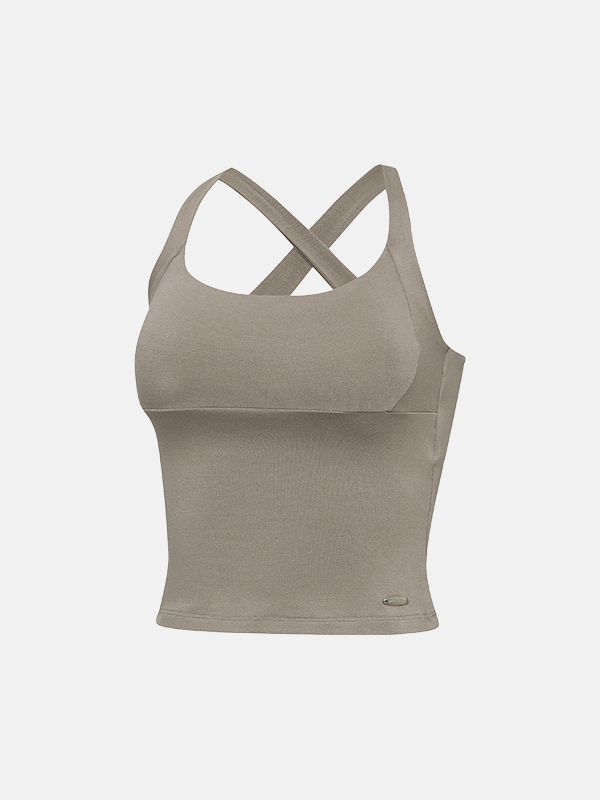 預購_Soft Curve Halter Top by Grandeline