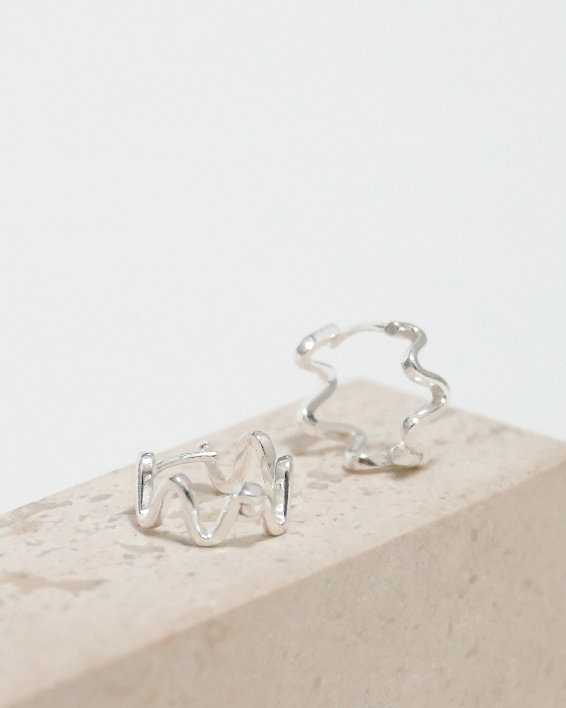 Chic Wave Hoop Earrings