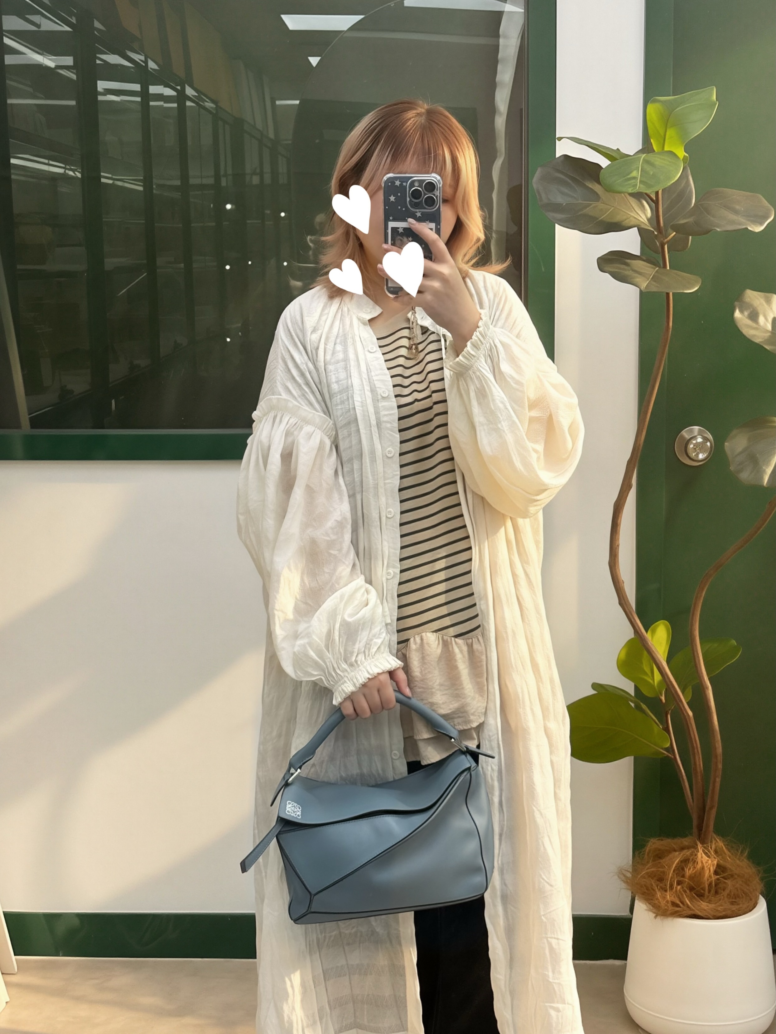 Loewe👜 PRE OWNED 🛍️puzzle medium Storm Blue🩵