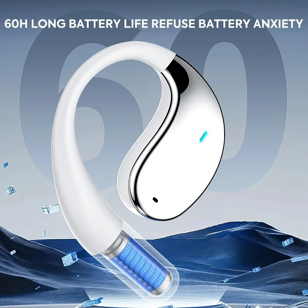 無線掛耳式藍牙耳機 白色 BA0129