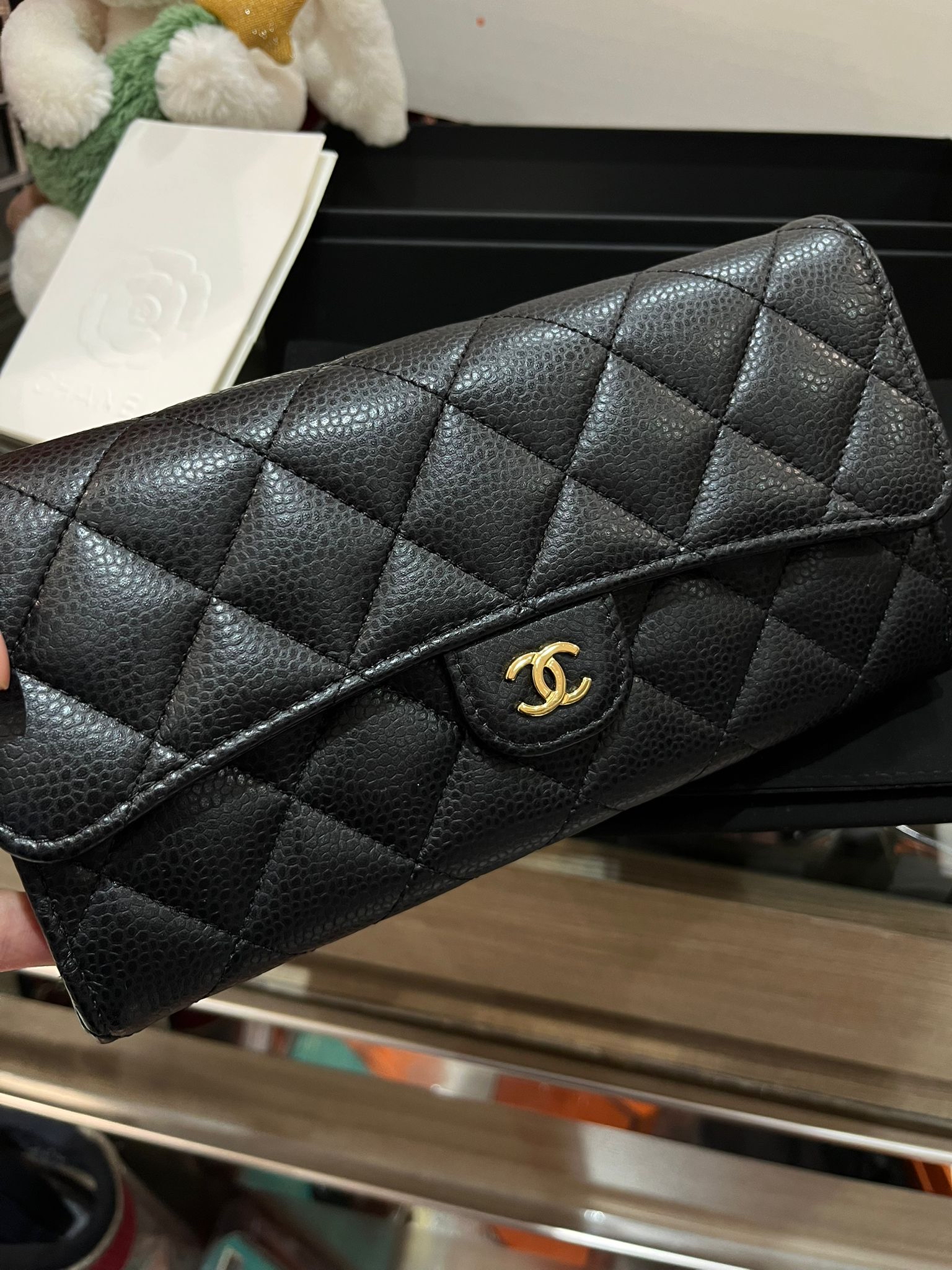Chanel classic wallet 荔枝牛皮長銀包 AP0241 100%Authentic ,98%new ✅專門店收據✅晶片✅防塵袋✅box 