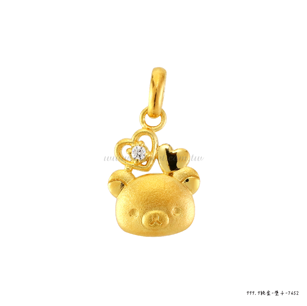 📦訂購 台灣代購 2sweet 甜蜜約定 Rilakkuma 鬆弛熊 LOVE系列 黃金吊墜頸鏈