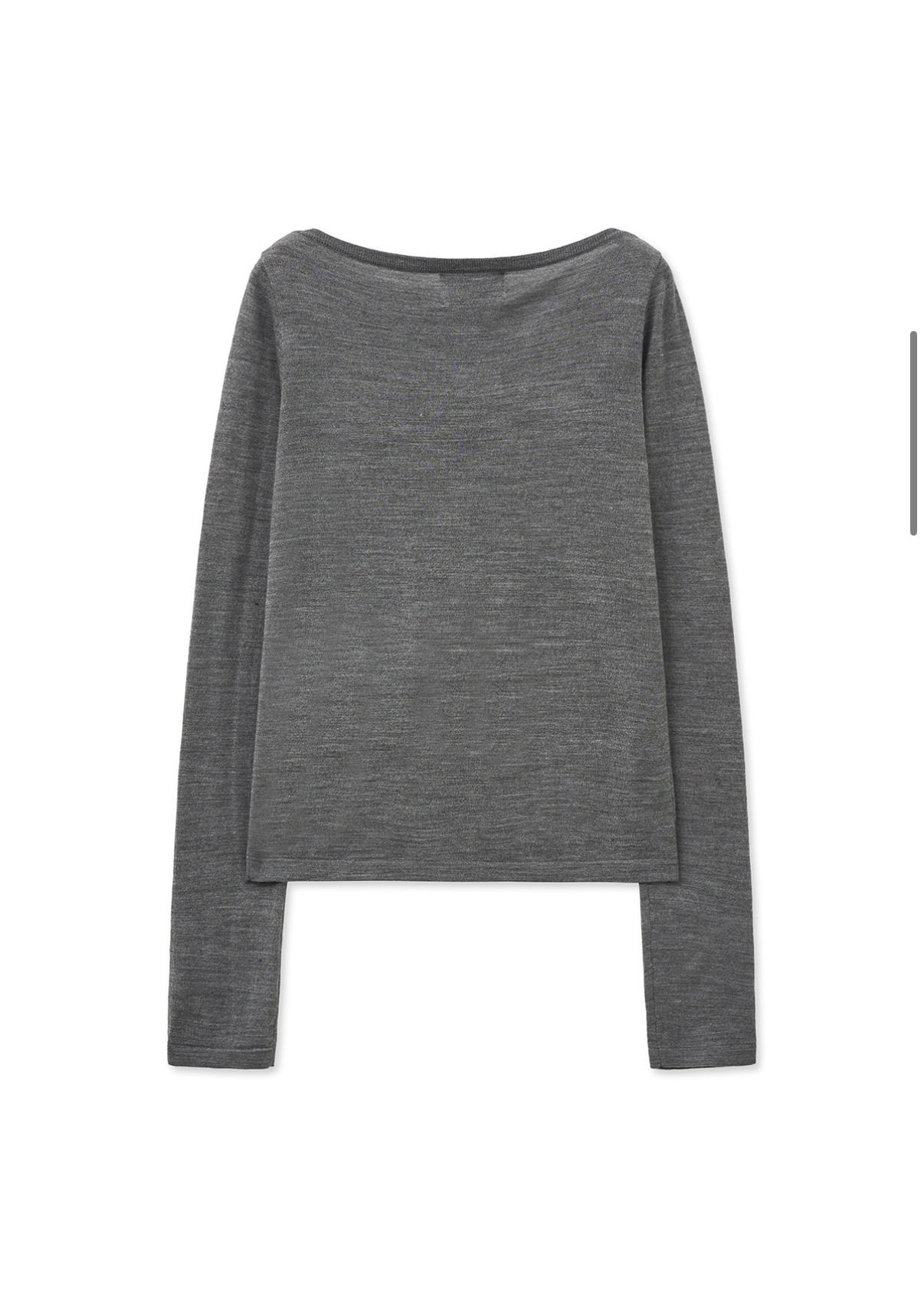 MATIN KIM 特價場 ESSENTIAL BOAT NECK KNIT TOP 