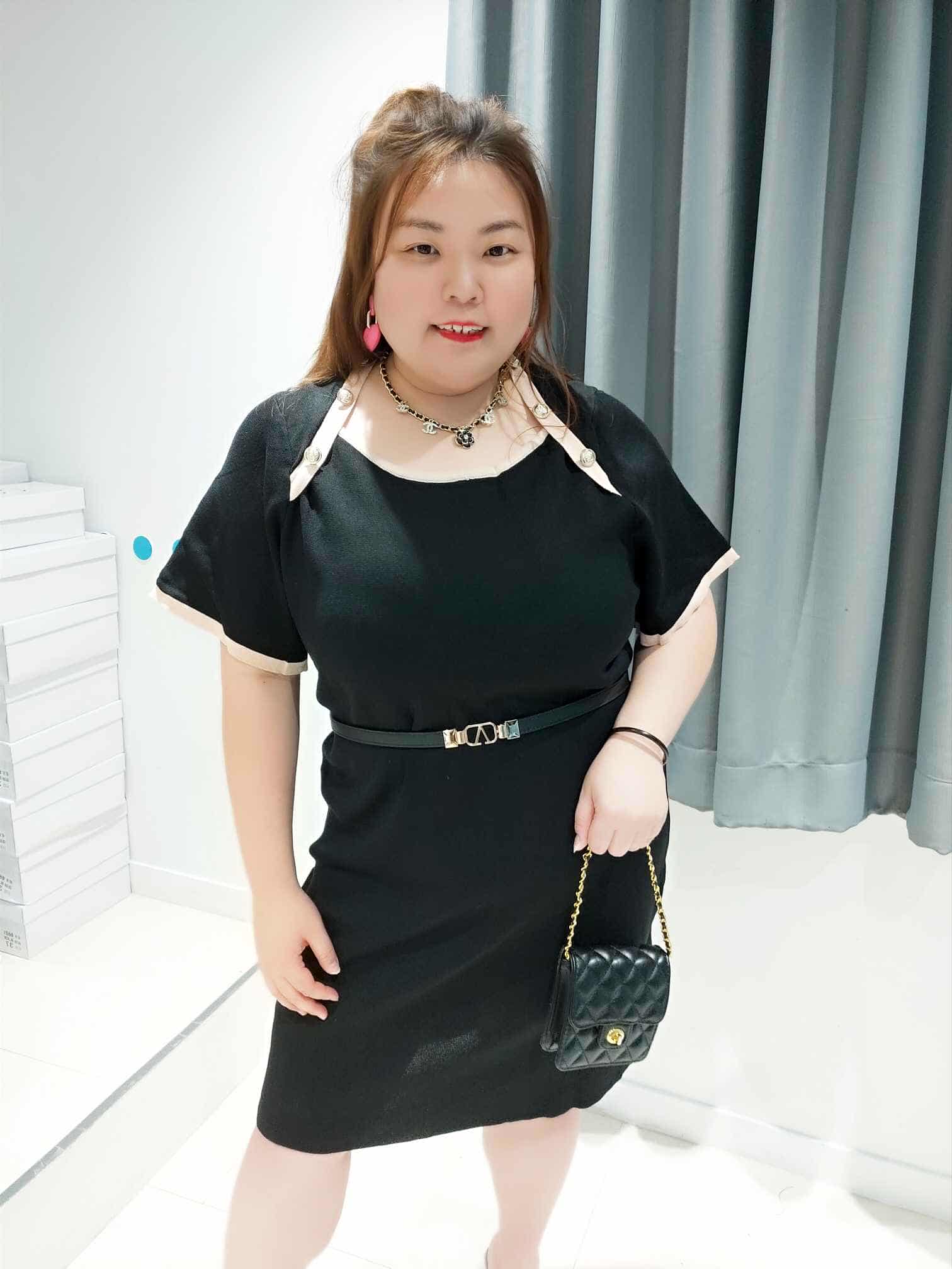 DOA08 假小外套设计针织连身裙