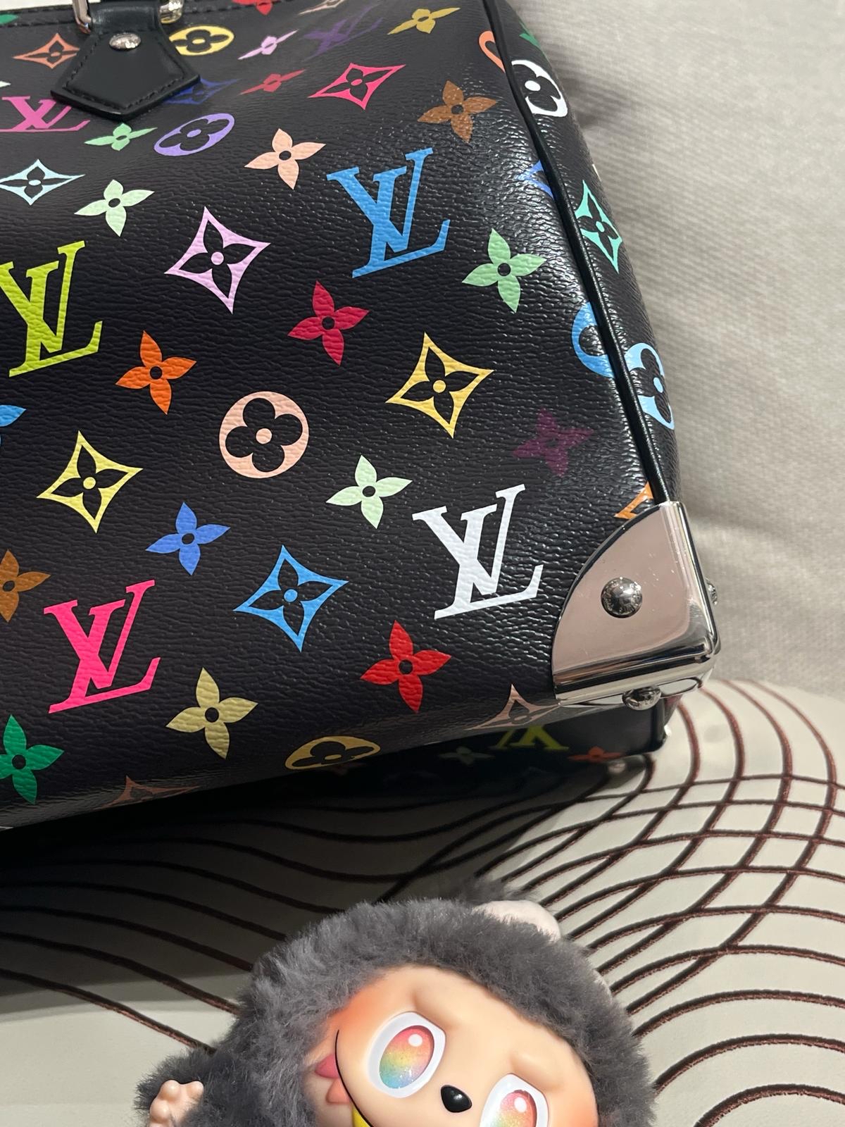 LV x TM Speedy Soft 30 M13257 村上隆黑彩花限量 Louis Vuitton x Murakami 100%Authentic, 99%New閑置品✅專門店收據✅nfc ✅dust bag ✅box