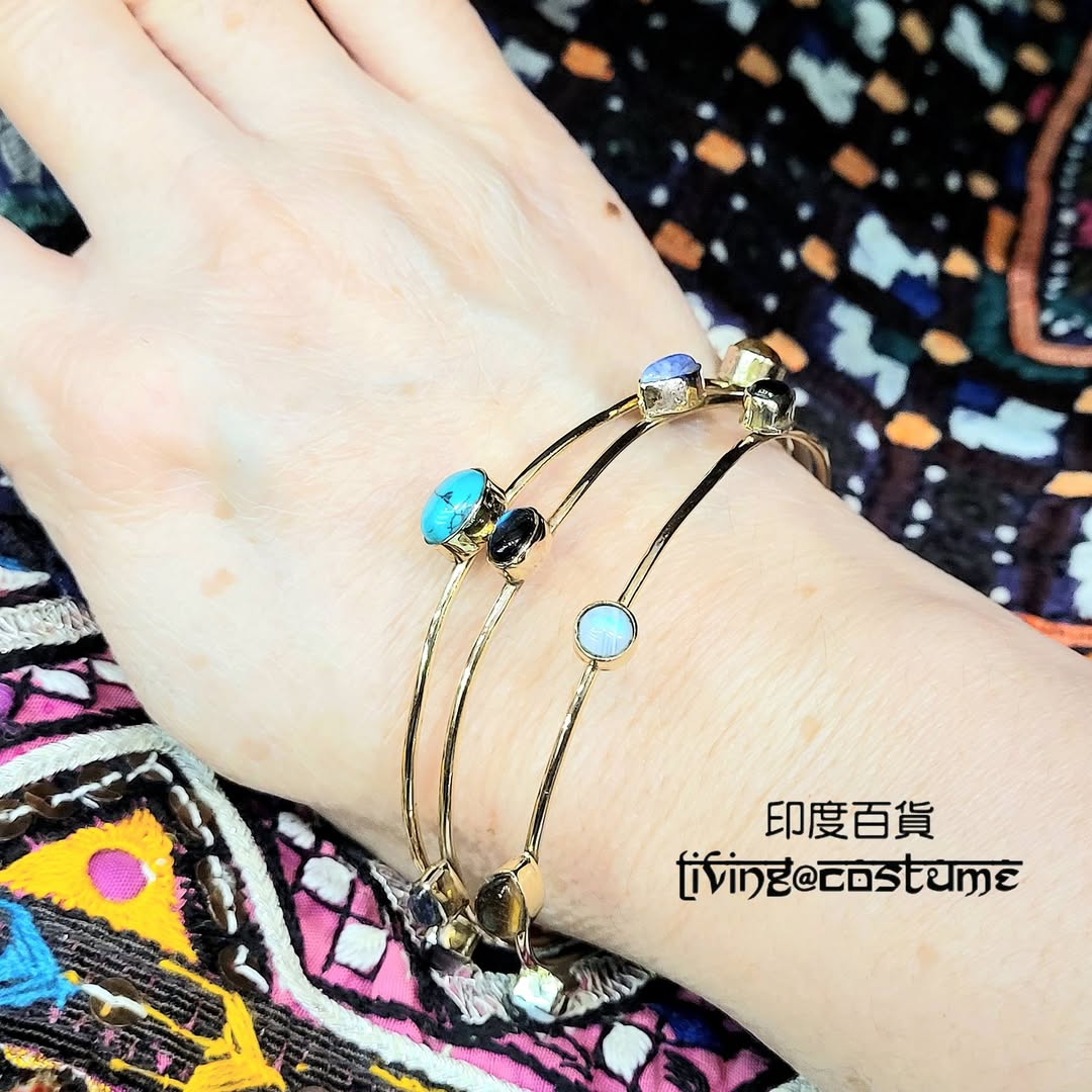 印度黃銅晶石手鈪