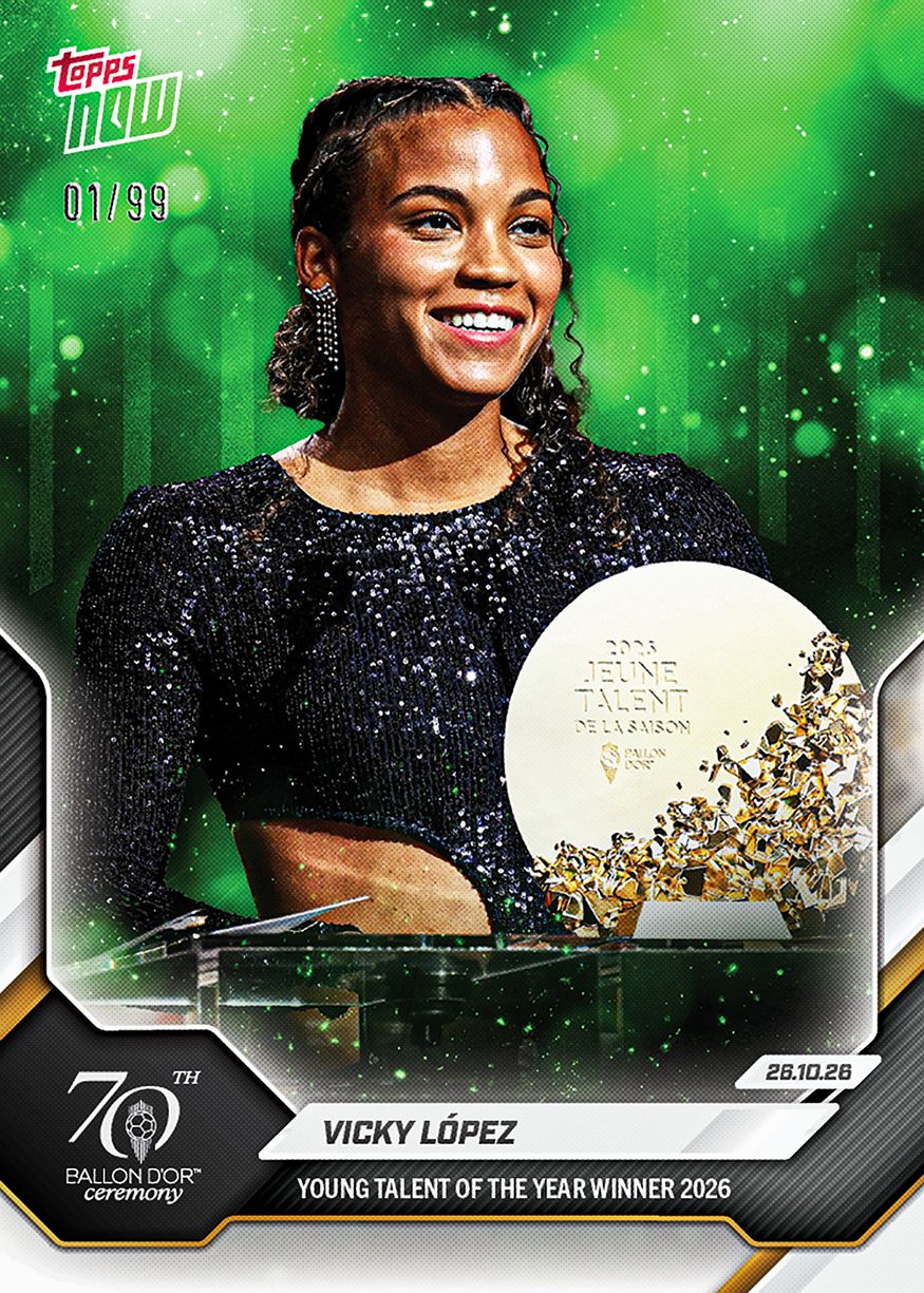 Vicky López - 2026 Ballon d'Or Topps NOW® #3 年度最佳年輕女球員紀念卡【團購】
