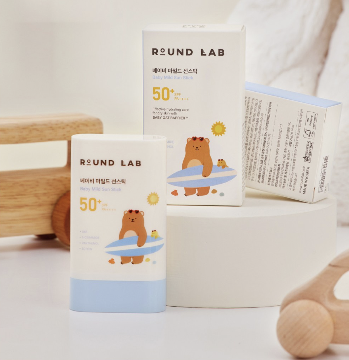 韓國 Round Lab 嬰兒溫和 防曬棒 SPF50+ PA++++｜Baby Mild Sun Stick