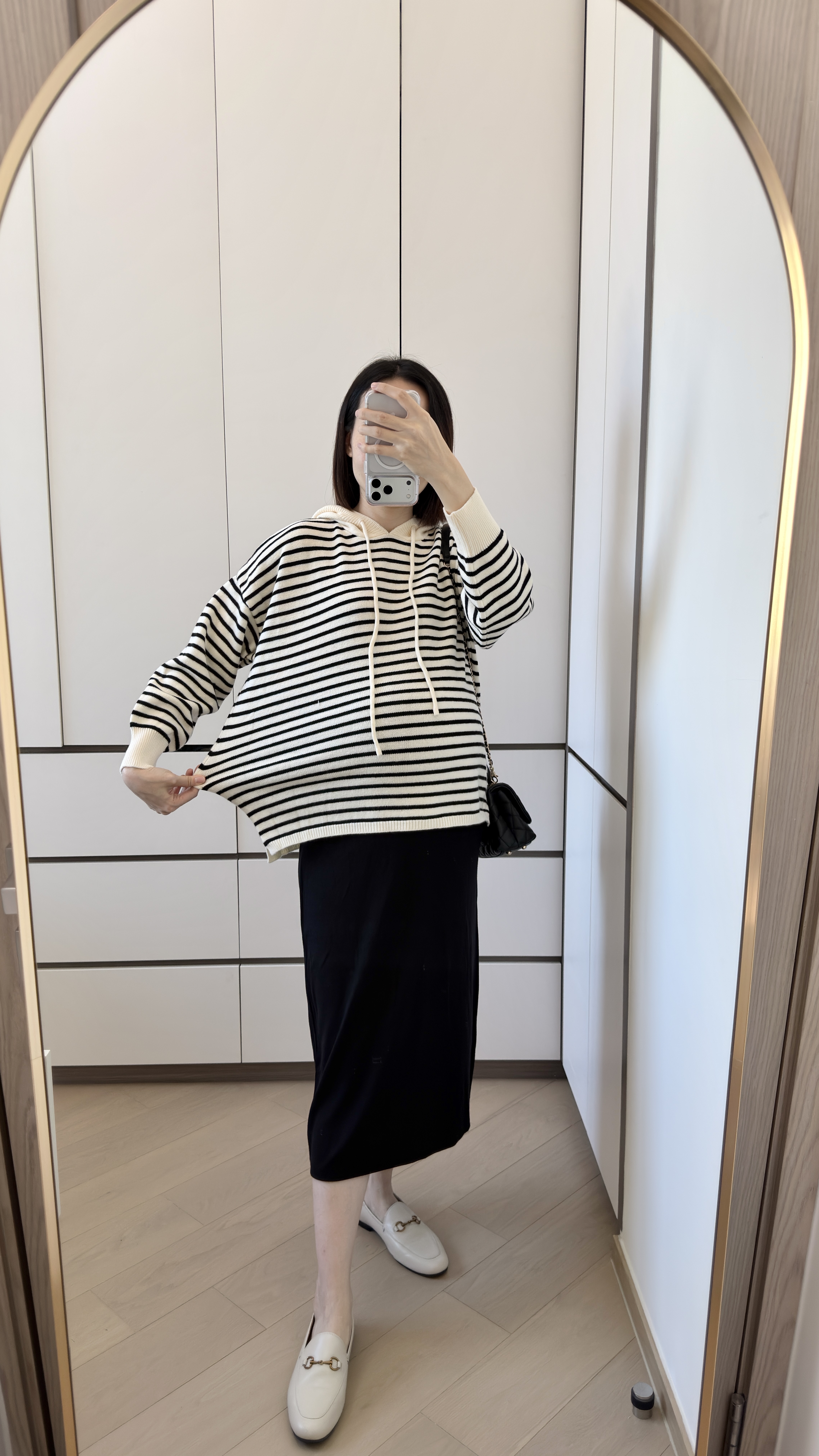 The Everyday Striped Knit Hoodie