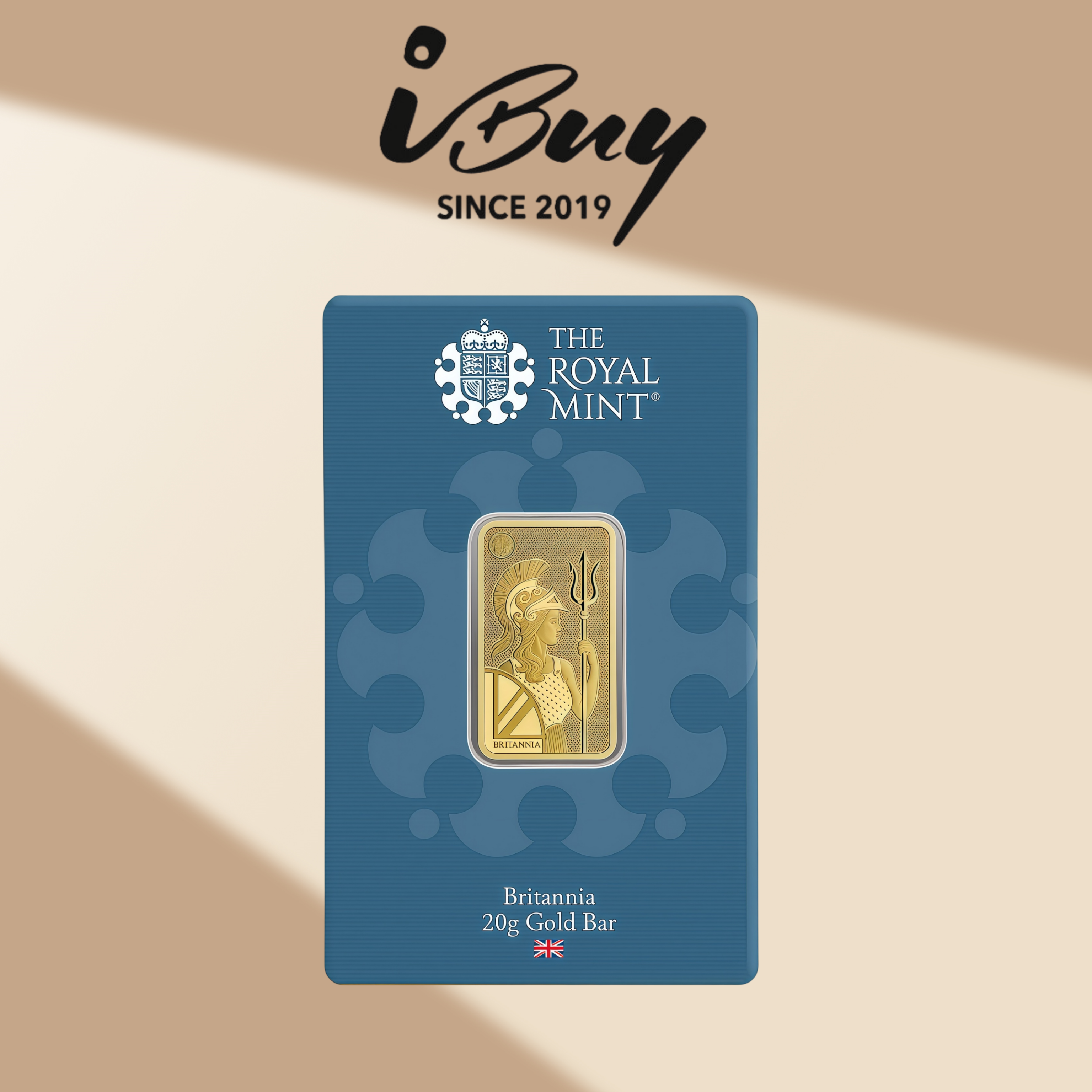999.9 GOLD BAR THE ROYAL MINT BRITANNIA BAR 20G 英国皇家不列颠尼亚金片20G