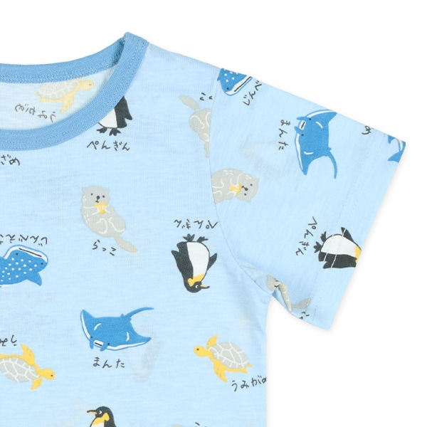 🇯🇵預訂 日本直送🇯🇵海洋生物滿印包腹短袖家居服上下套裝