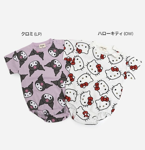 🇯🇵預訂 日本直送🇯🇵Sanrio系列兩色人物滿印短袖包屁衣