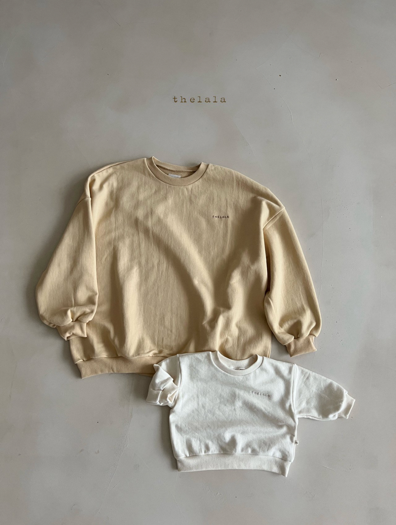 🌸預訂 韓國直送🌸🇰🇷THELALA六色親子款標誌刺繡衛衣