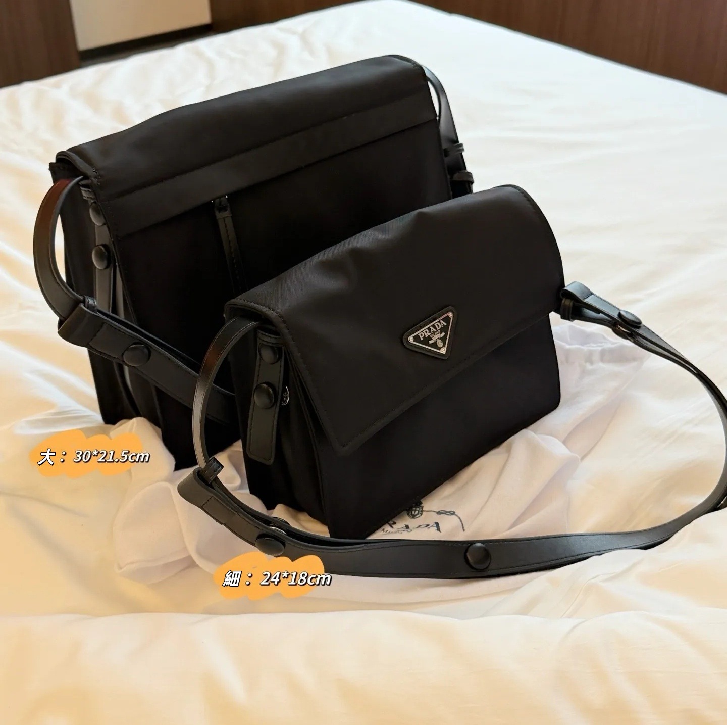 Prada Re‑Nylon尼龍郵差包