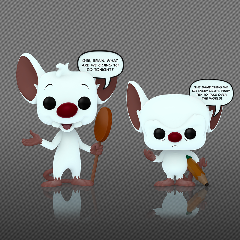 📦訂購 美國代購 Funko POP! PINKY AND THE BRAIN Pinky & the Brain 2-Pack (Glow) Figure 模型