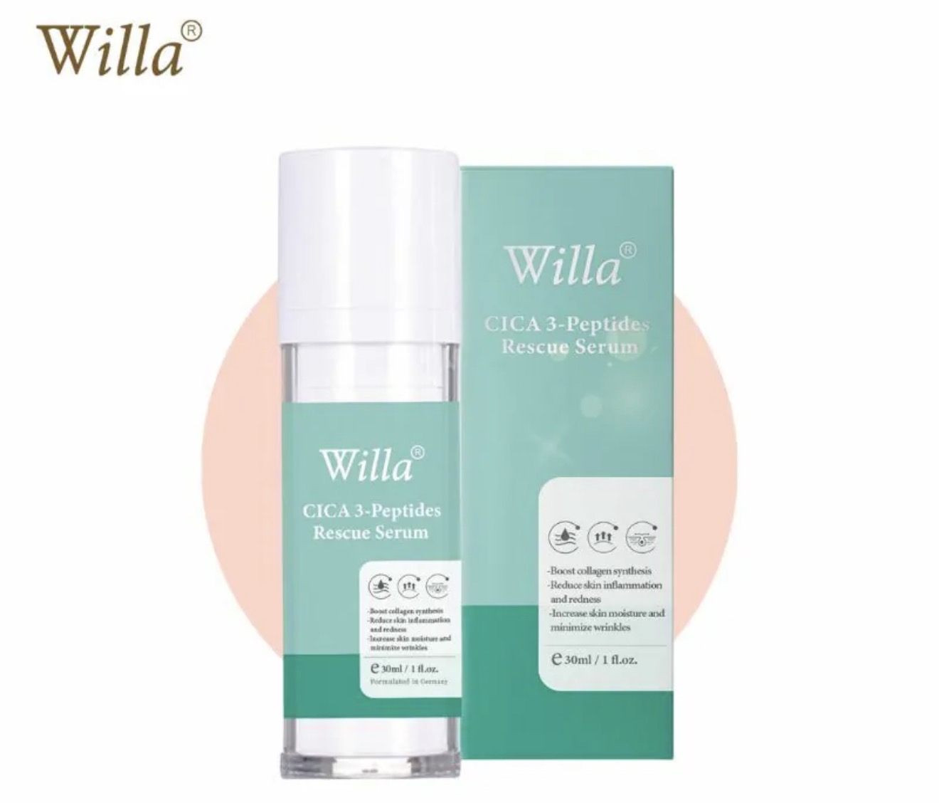 薇拉 Willa 積雪草3胜肽修護精華液 30ml
