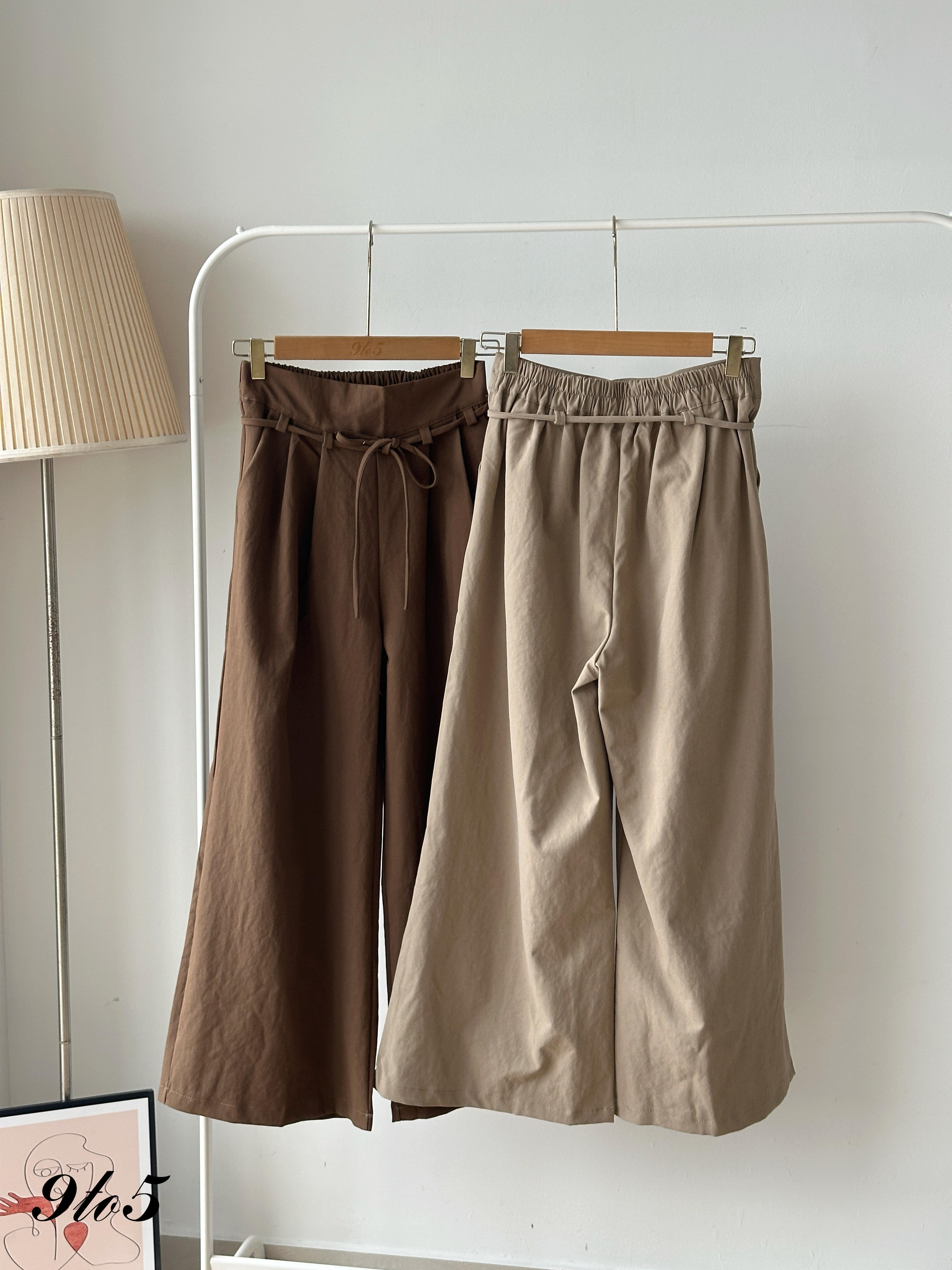 S1849 Wide Leg Long Pants - 5 Colors 