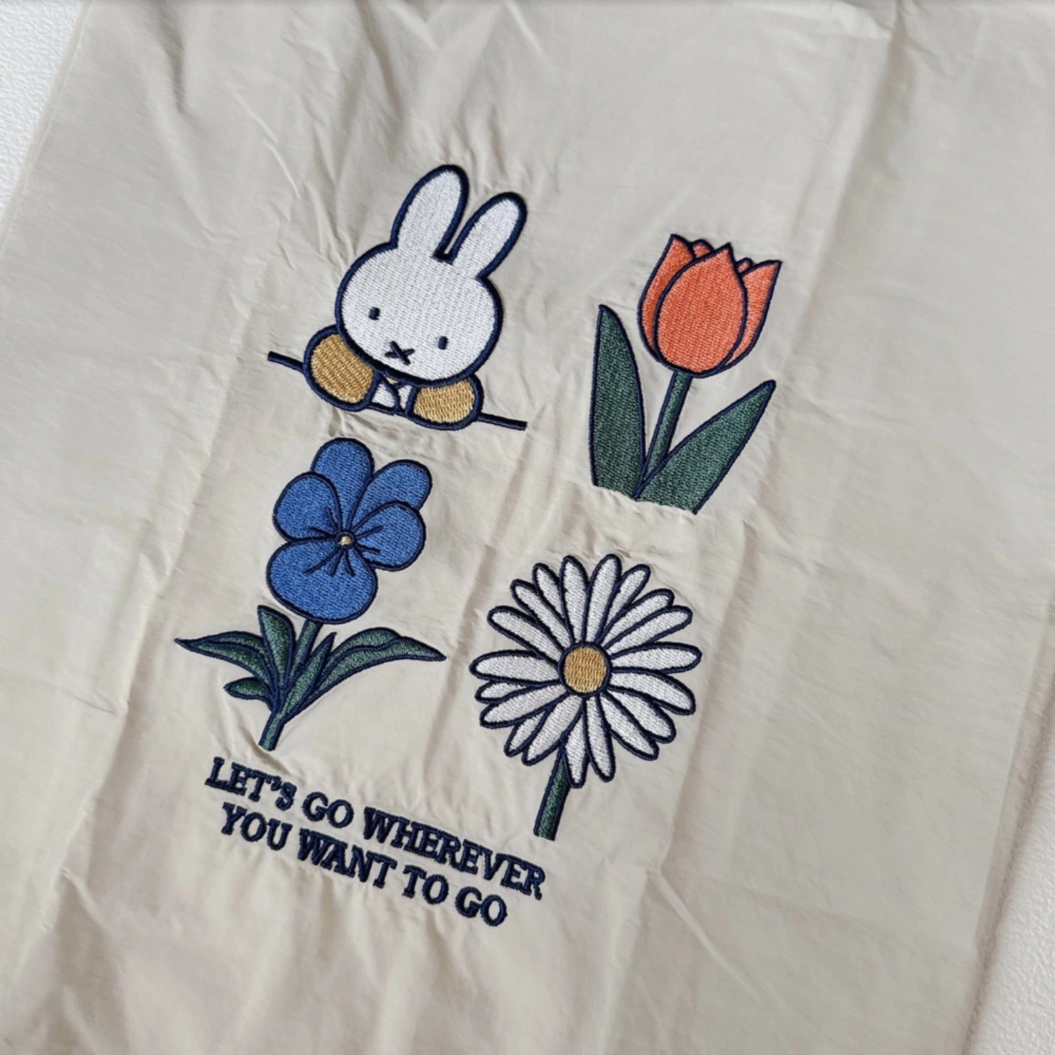 2026春夏新作 Dick Bruna miffy Strap Shopper BAG 肩背款 環保袋 米白色