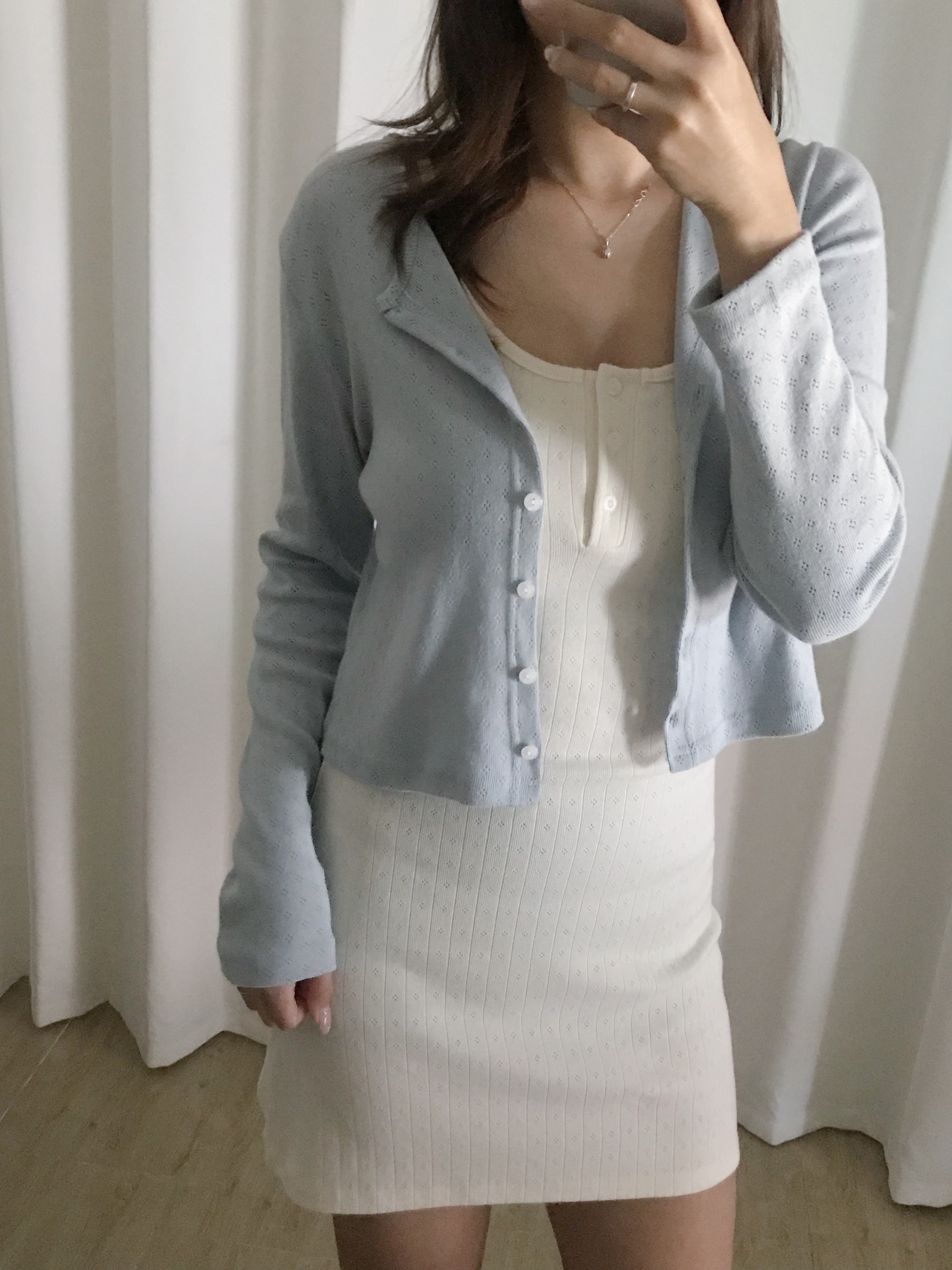 圓領棉質通花小外套(八色入)